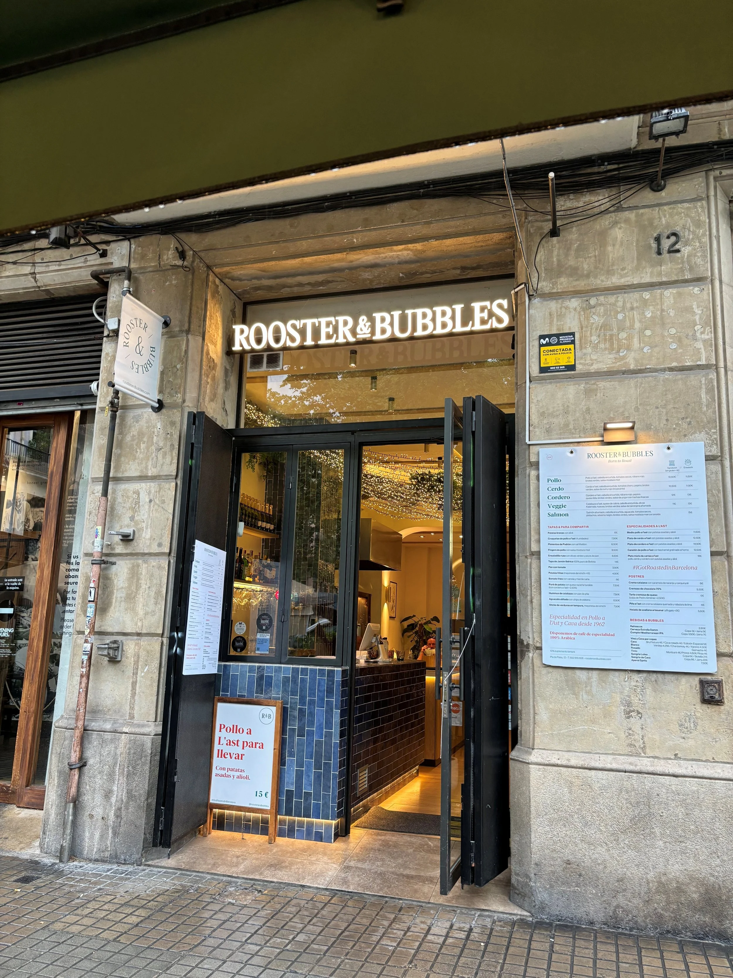 Rooster & Bubbles Chicken restaurant Barcelona