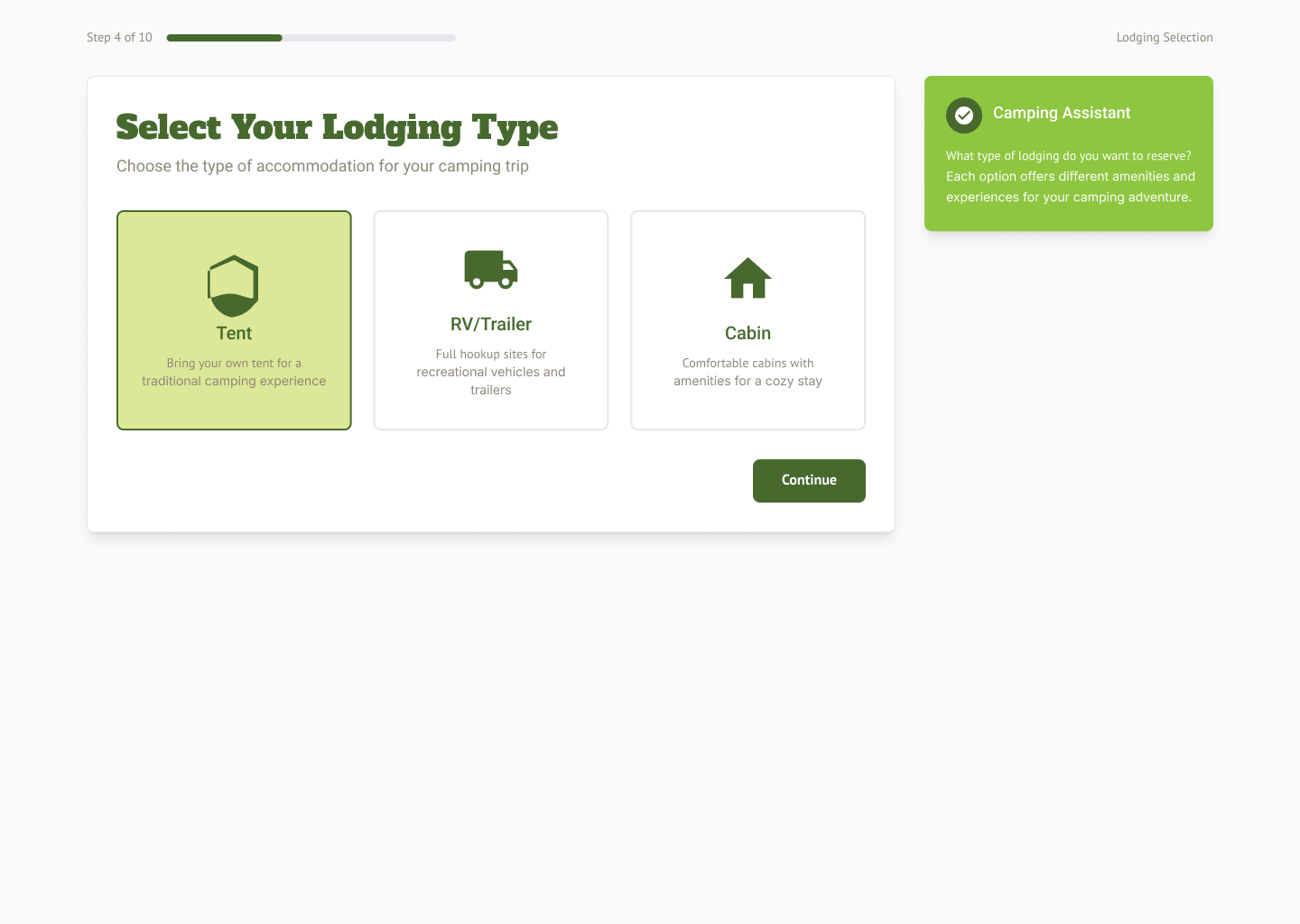 Step 4. Lodging Type Picker.png