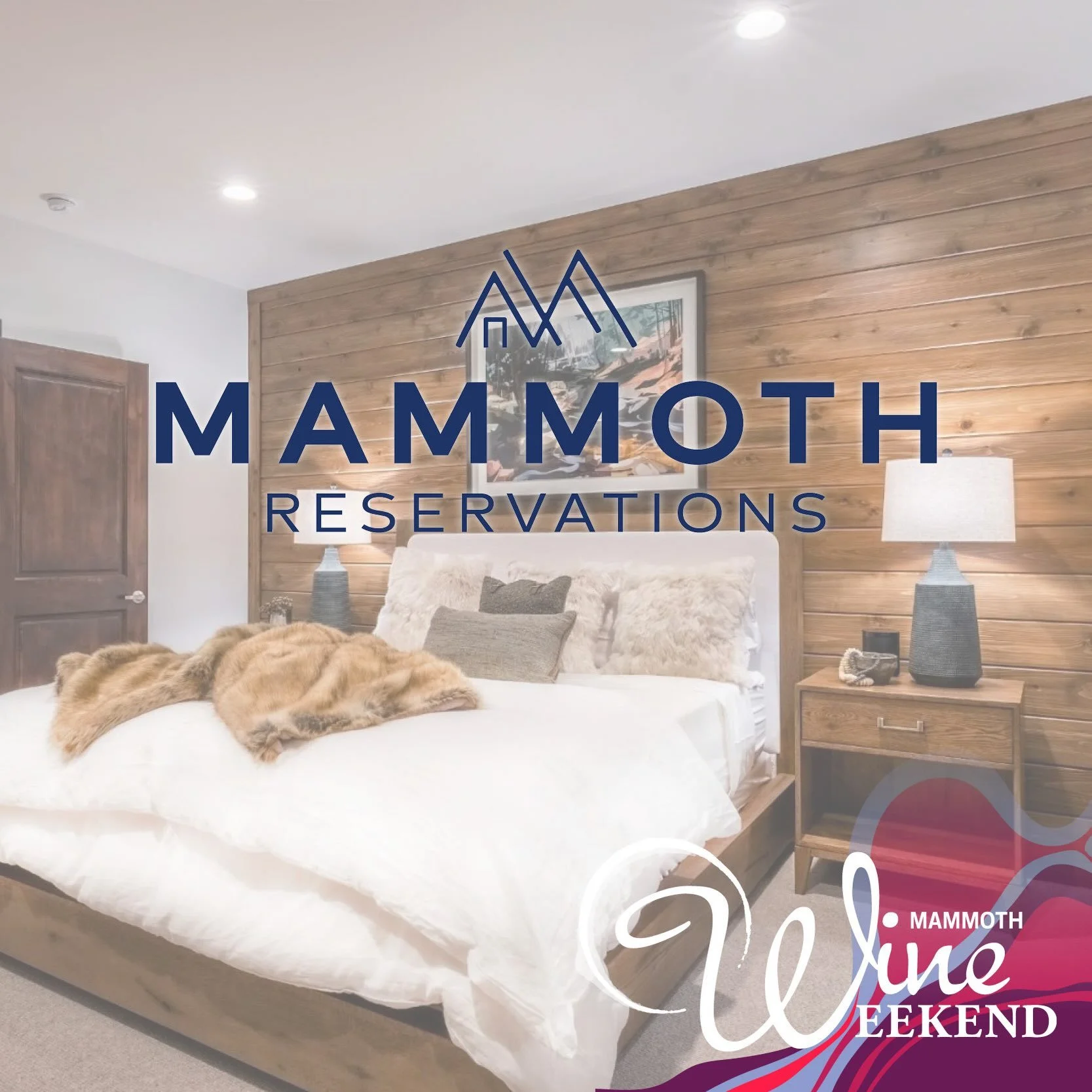 🏨 Lodging Partner Spotlight: @mammothreservations 

A big thank you to Mammoth Reservations for supporting Mammoth Wine Weekend! Planning to join us? They&rsquo;re offering exclusive discounted lodging for Wine Walk guests, with a great selection of