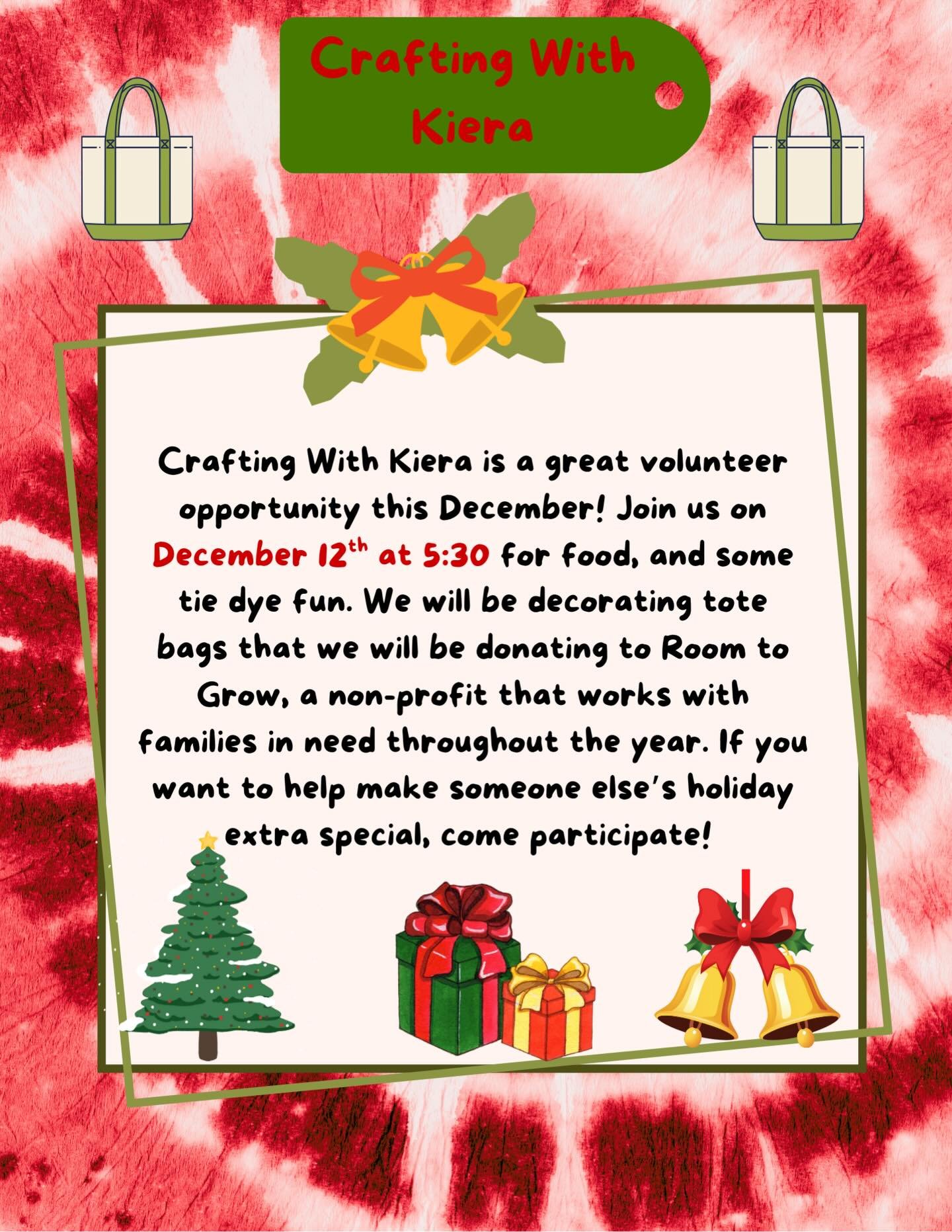 Just wanted to drop a quick reminder for all. Come by tomorrow for some food, recovery and holiday cheer. 🎄🔔🤶