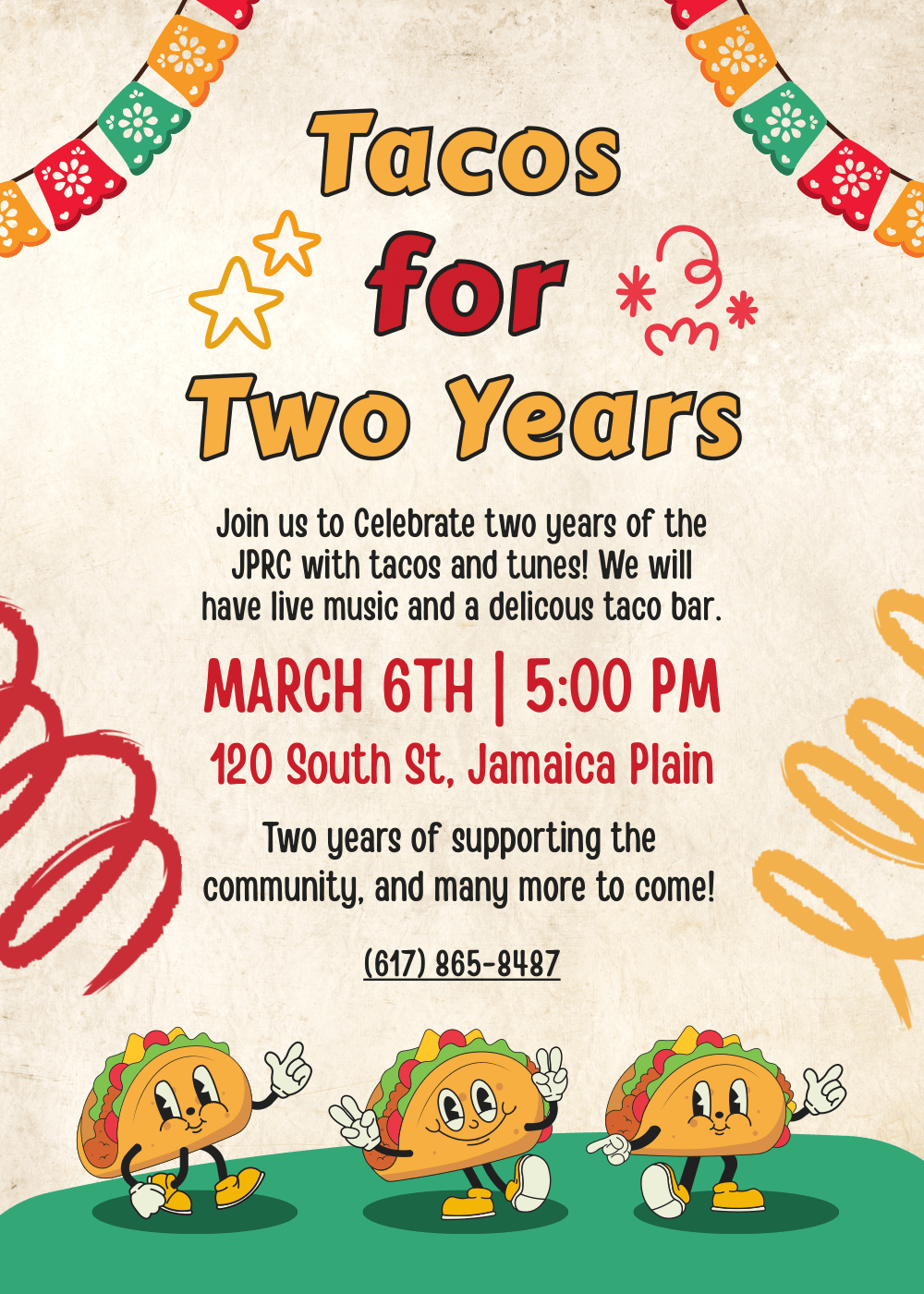 ¡Two Year Anniversary + Taco Bar!
