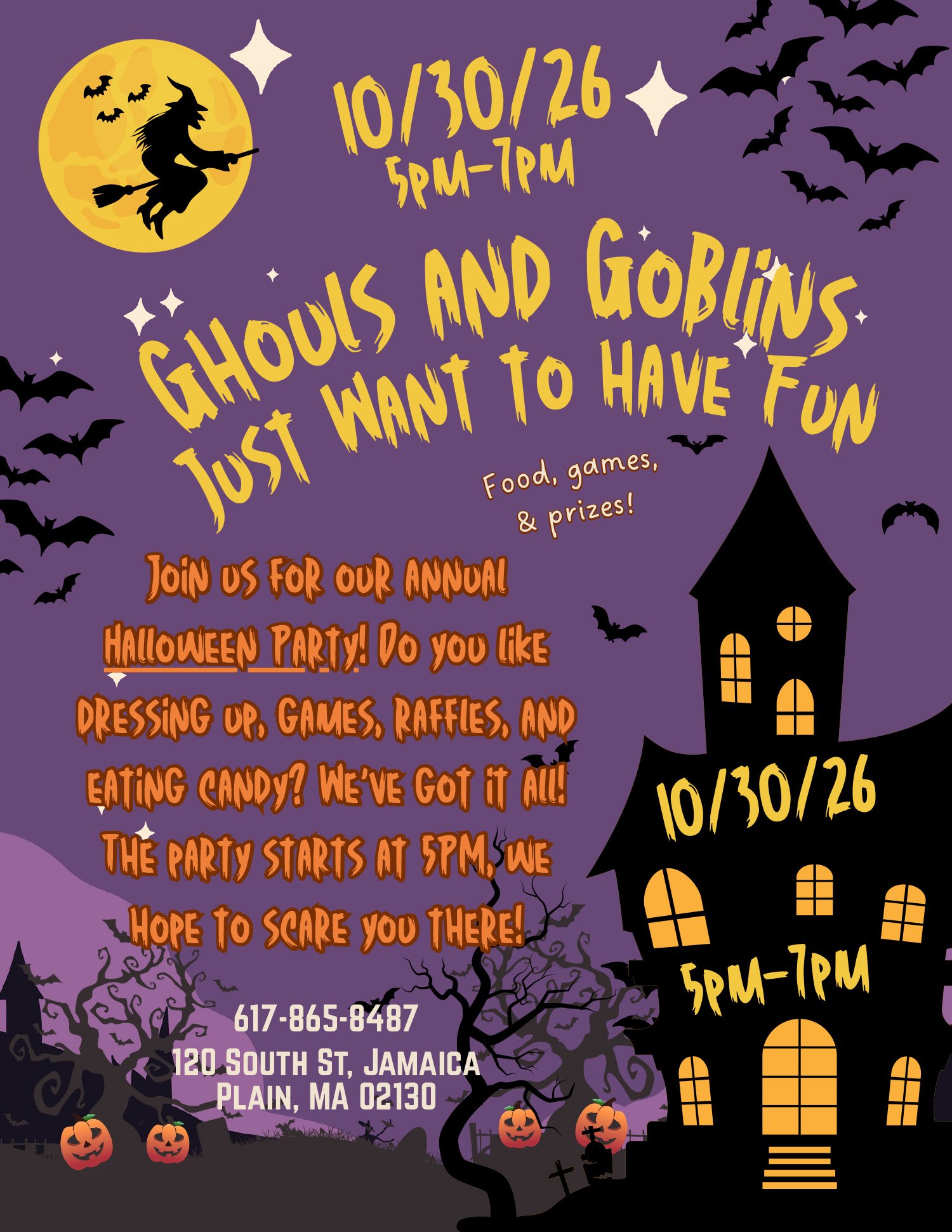 Ghouls and Goblins Just Want to have Fun