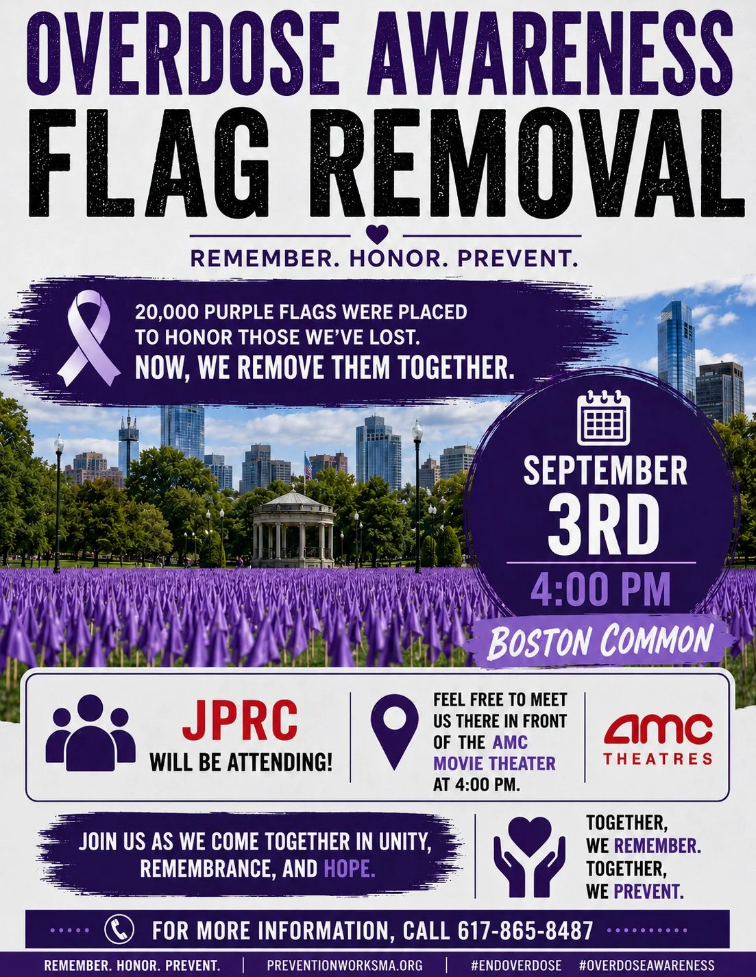 Overdose Awareness Flag Removal