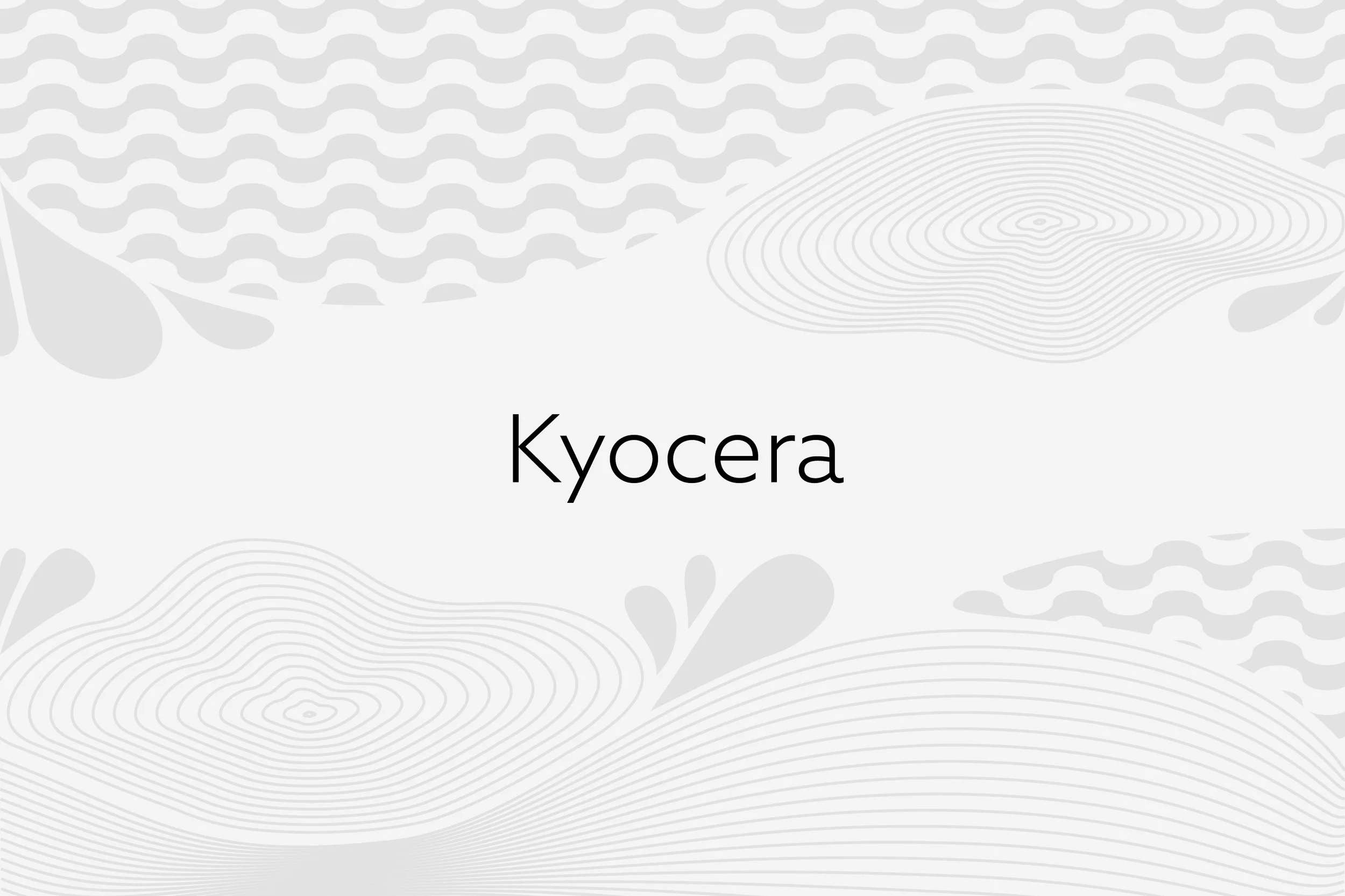 Grafisk billede til opgaver for Kyocera