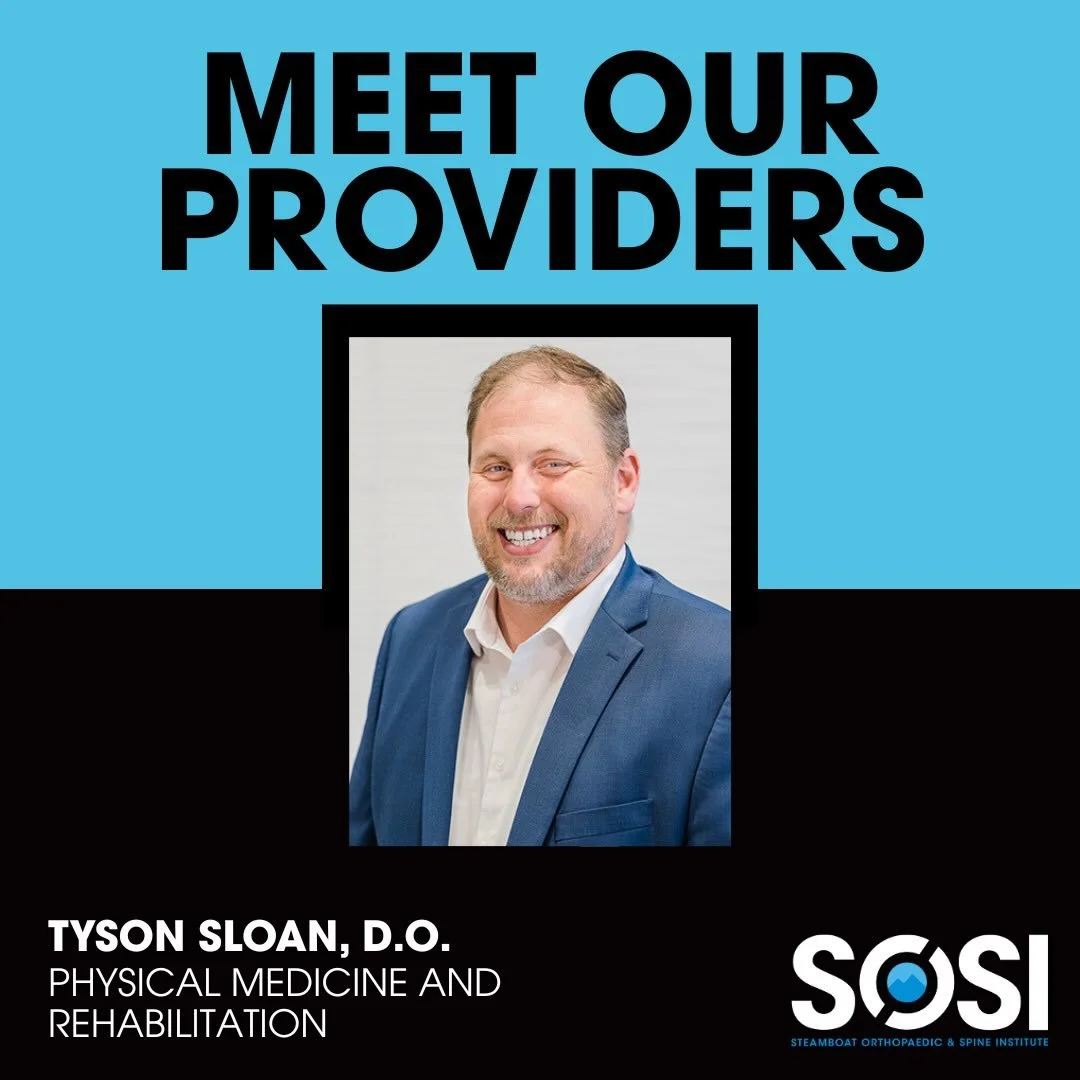 Meet Dr. Tyson Sloan!

Board-certified in Physical Medicine &amp; Rehabilitation, Dr. Sloan specializes in non-operative spine care&hellip; from imaging interpretation and EMGs to spinal injections and personalized rehab plans. 

His philosophy? Star