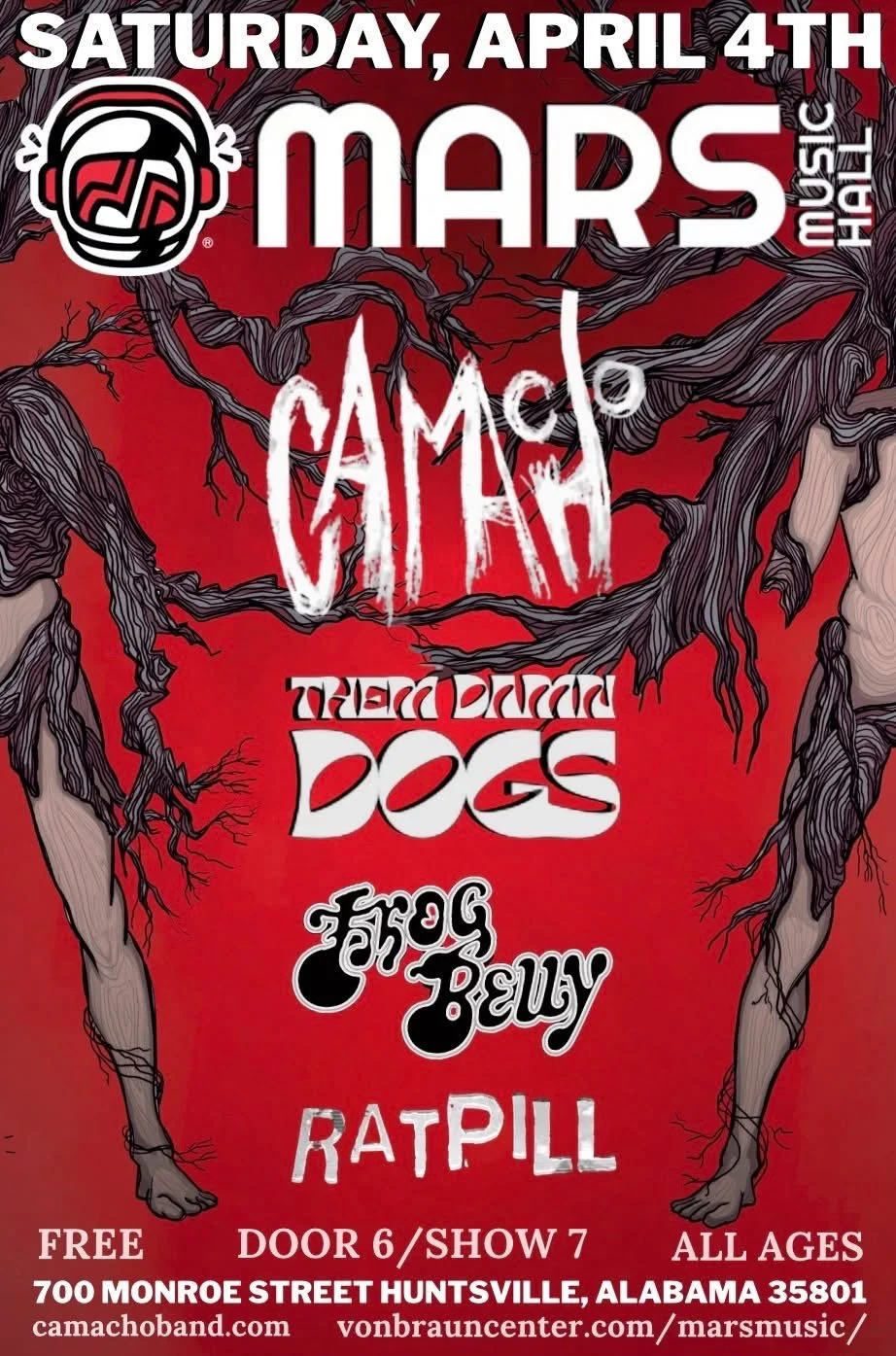 Mars Music Hall w/ Them Damn Dogs, Ratpill, Frog Belly