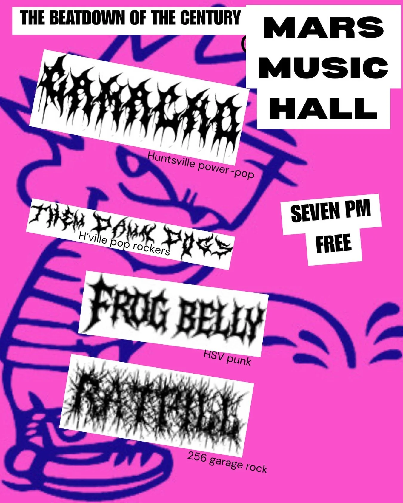 Tonight, don&rsquo;t say we didn&rsquo;t warn ya @themdamndogs @rat.pill #huntsville #mars #livemusic #tonight #warning