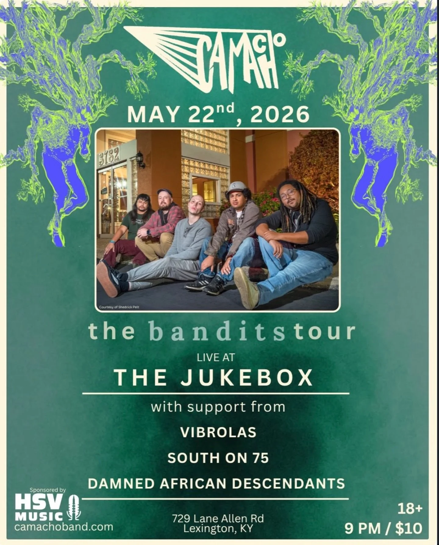 FRIDAY, we&rsquo;re in LEXINGTON KY at @thejukeboxlex with great acts @vibrolas @southon75band @damned_african_descendants - As always, we&rsquo;re  gonna give it all we got. Help us spread the word and see you there #lexington #kentucky #livemusic #