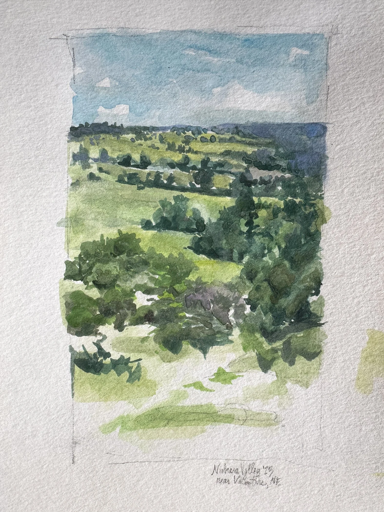 Niobrara River Valley  /  Watercolor