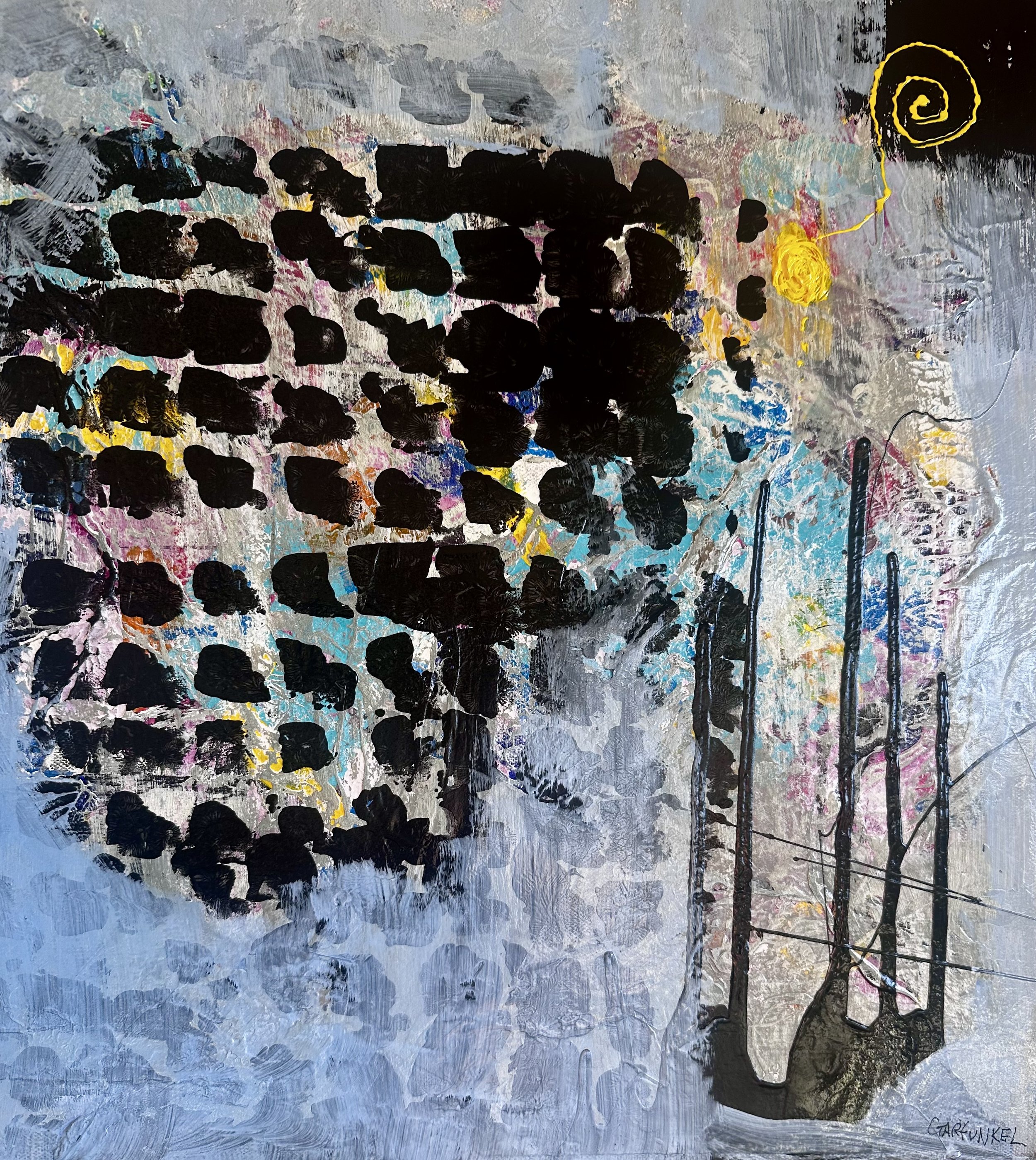 
Bethlehem, Pa.
18” x 18”
Mixed media and acrylic on framed canvas