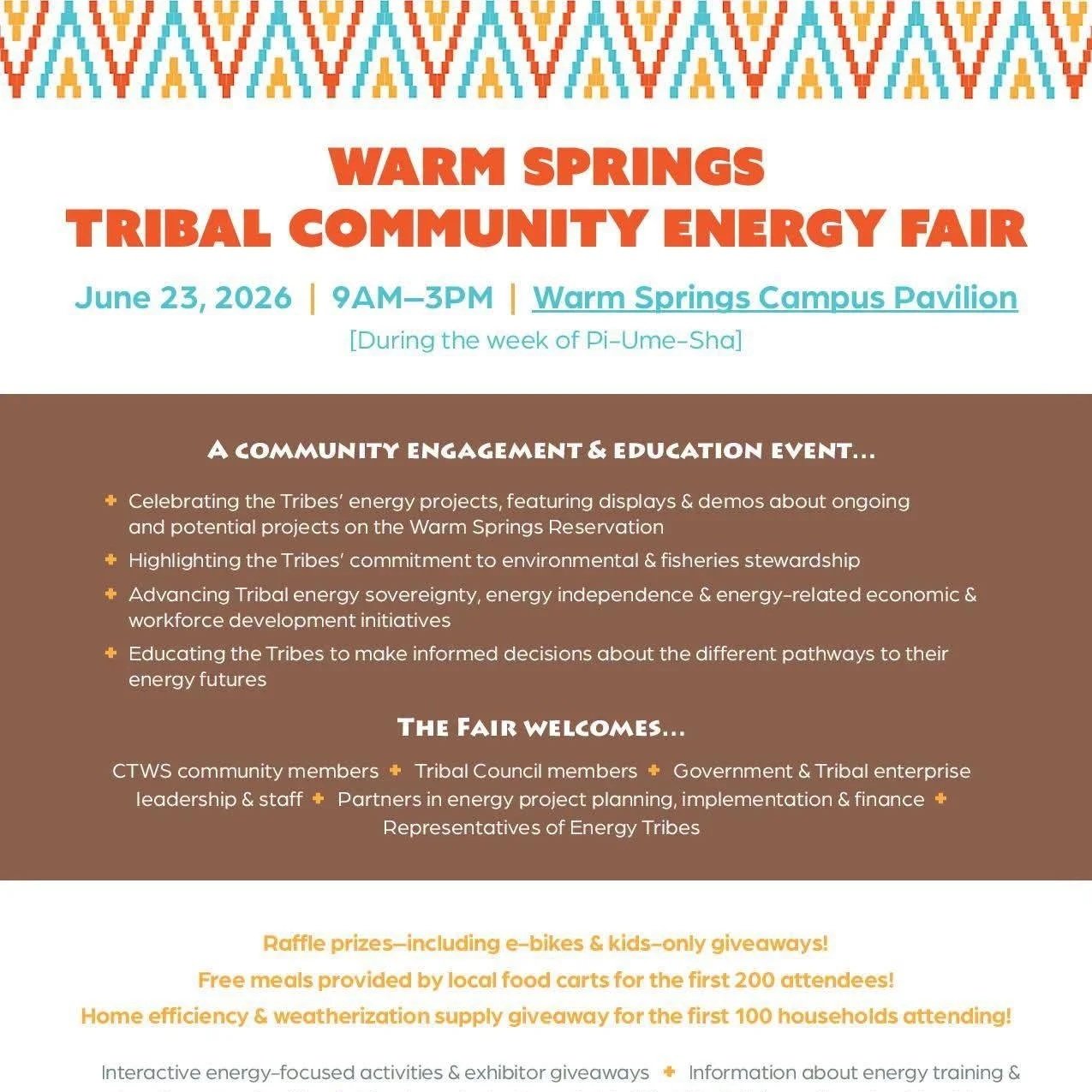 Warm Springs Tribal Community Energy Fair