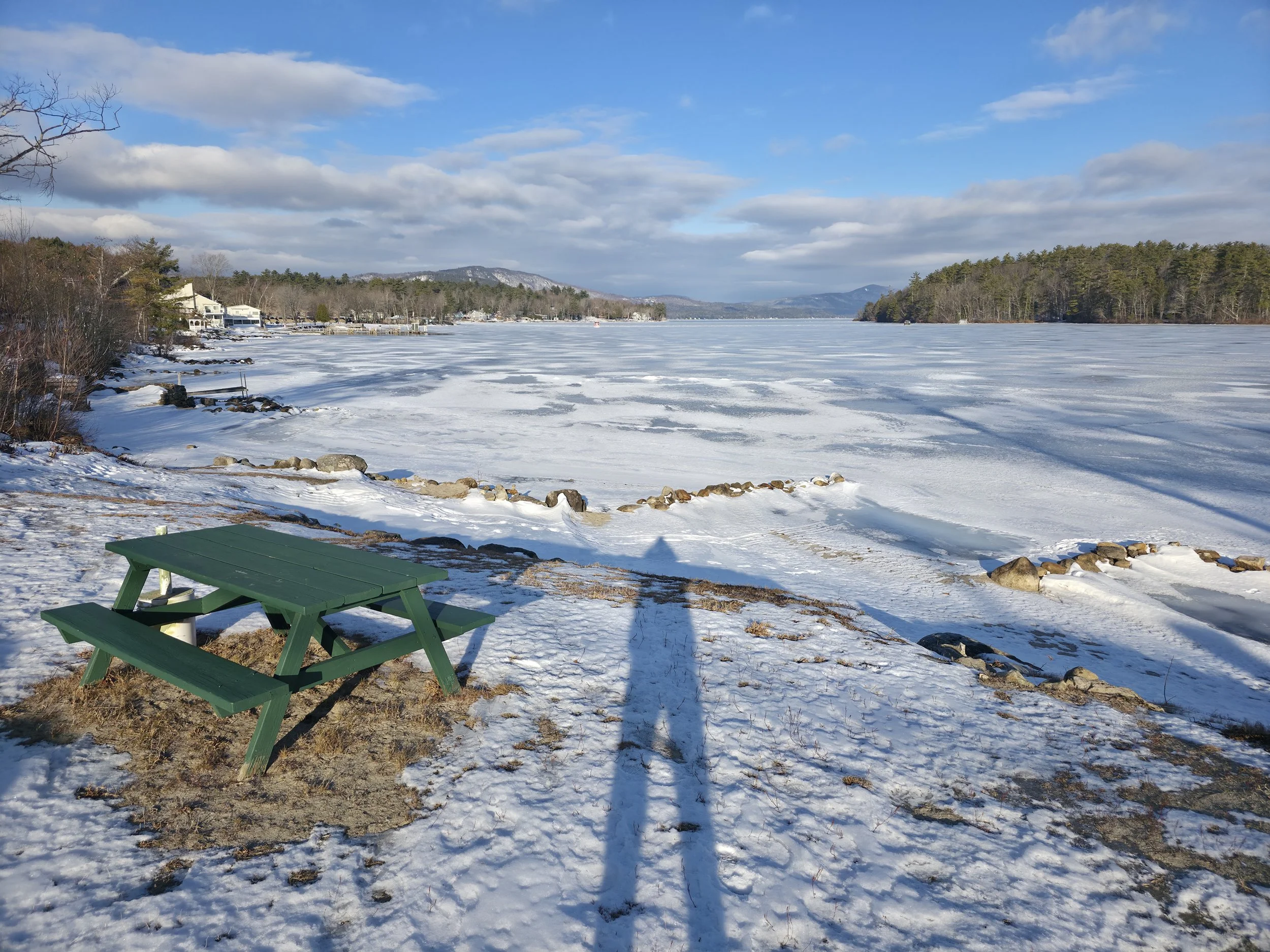 My shadow in Bristol the day we moved from the Newfound Lake area, January 13, 2026