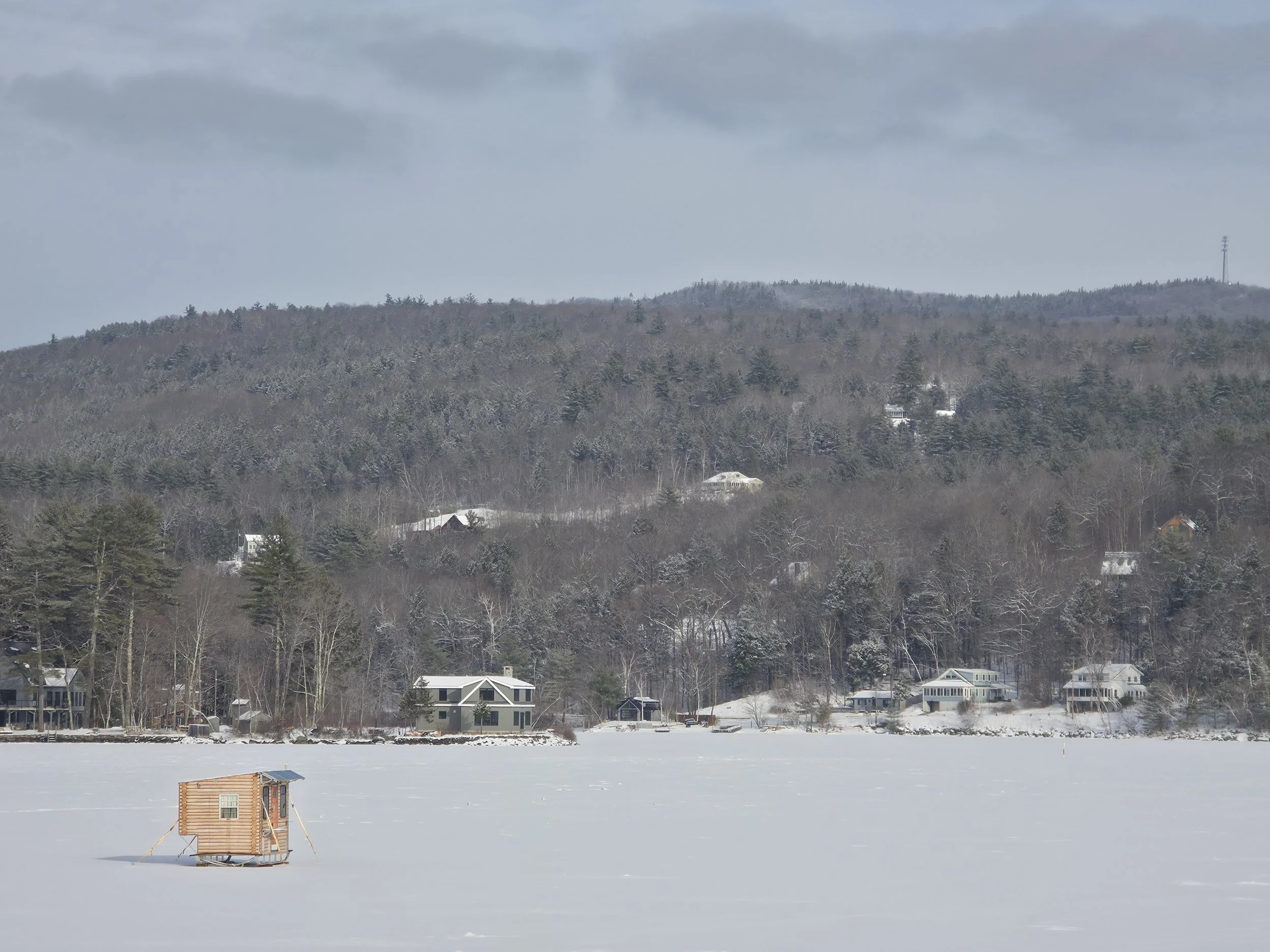 Ice fishing shanty, Bristol, January 6, 2026
