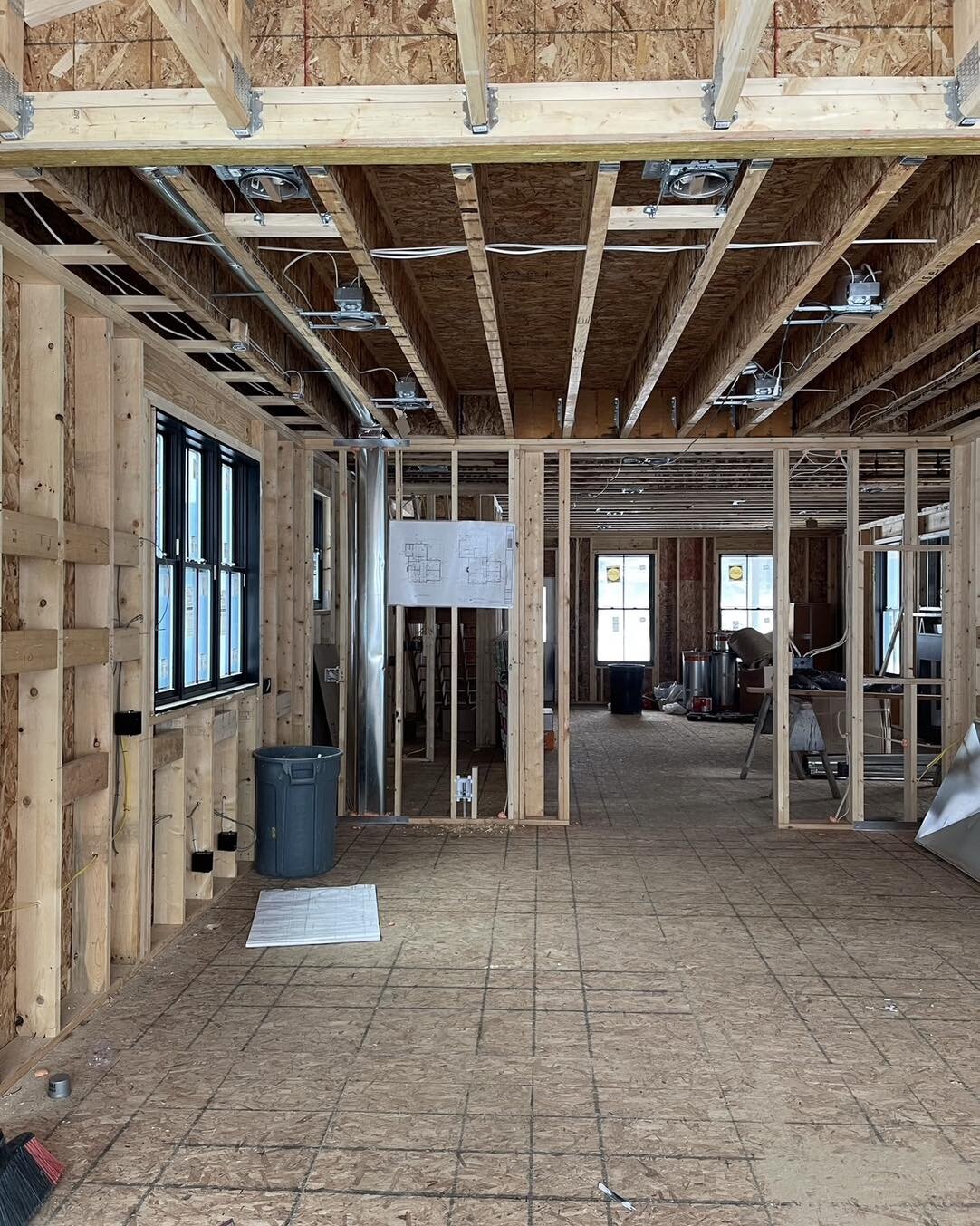 From framing to finish - another space completed! Original barn beams repurposed into shelving, oak flooring, and dark accents brought this farmhouse new life. 

#newhomeconstruction #newbuild #schippersconstruction #westmichigan