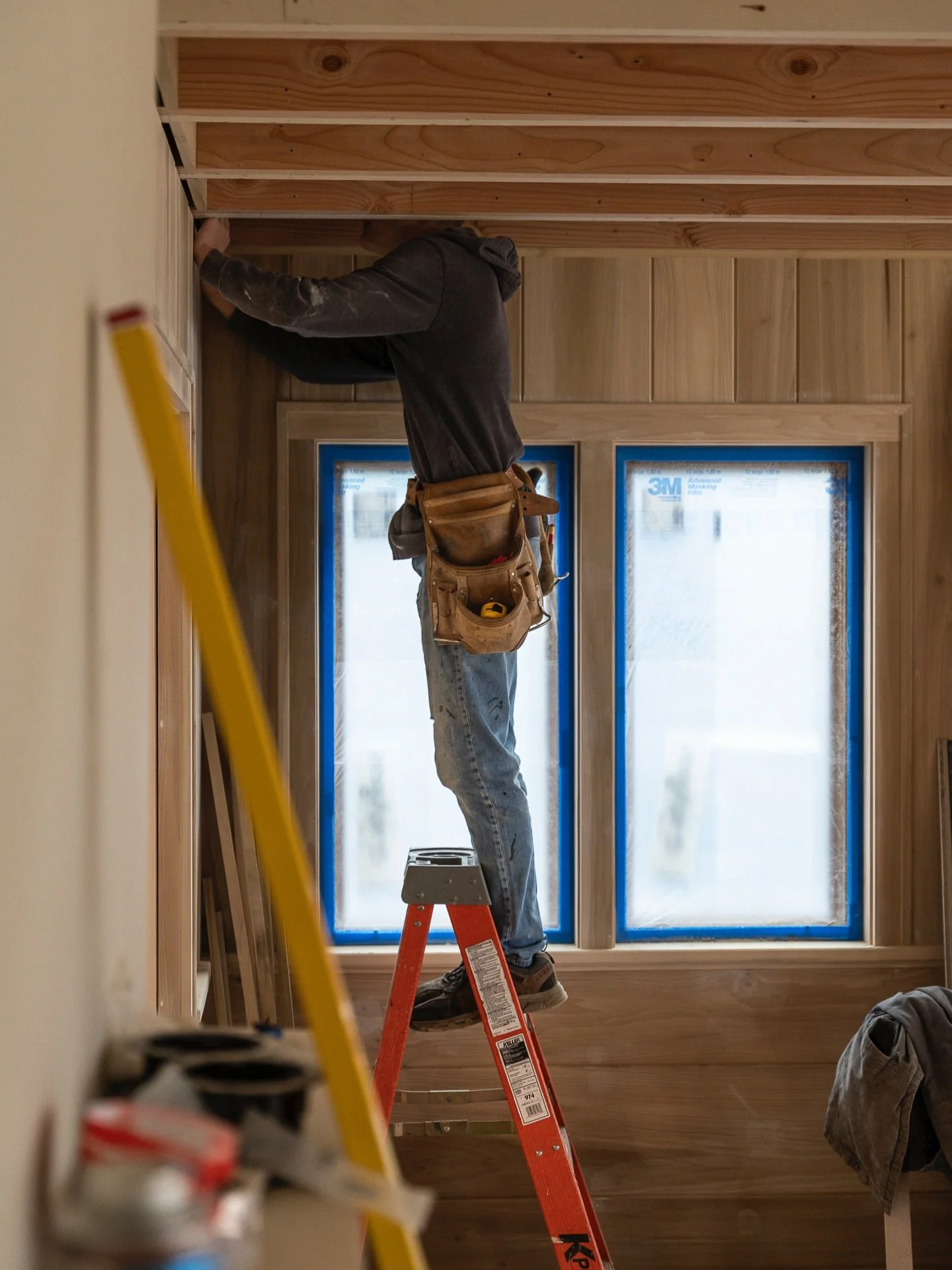 Craftsmanship begins long before the final reveal. Every board, beam, and joint is part of the process.

Now as for Ethan, he&rsquo;s just making sure the house is level 😉

Let&rsquo;s connect at SchippersConstruction.com today!

#schippersconstruct