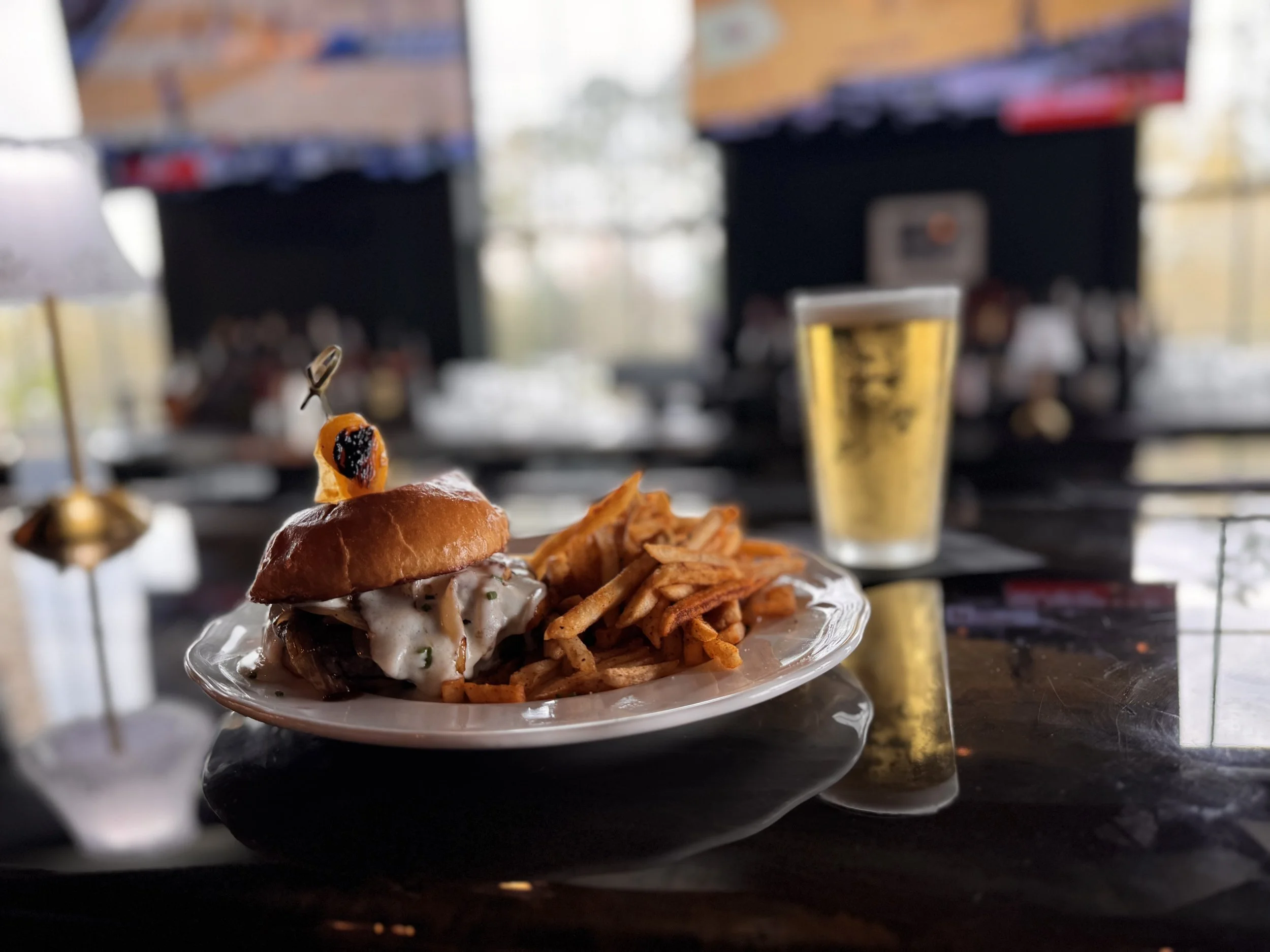 Cheeseburger, Cheesesteak, Fish, Steak, Wings