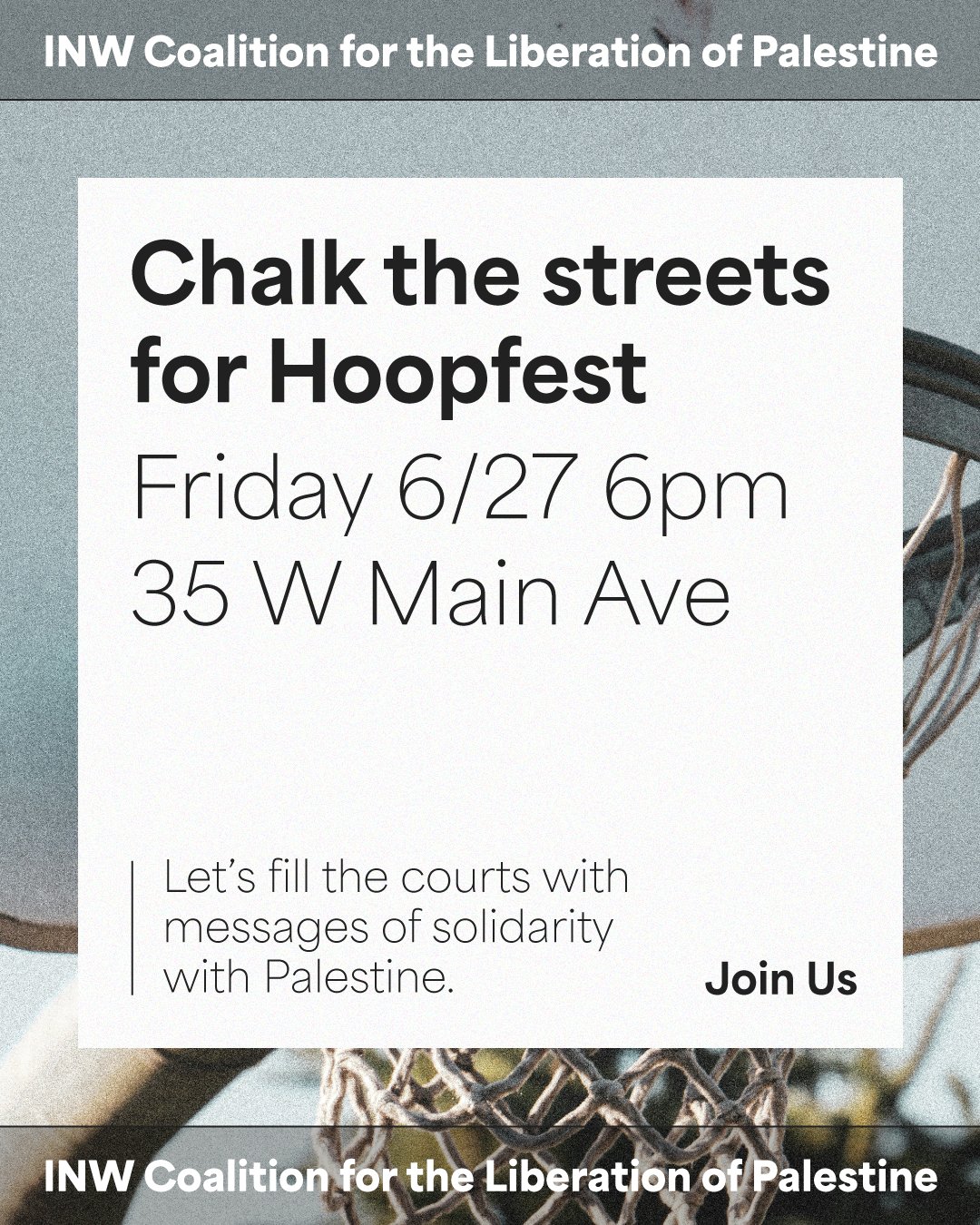 Chalk the Streets for Hoopfest