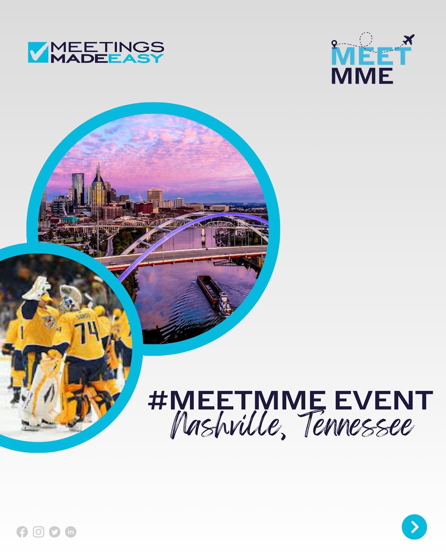 #MeetMME continues as we take over Nashville! 😎 Dean Fisher, CPCE is hosting our clients at the Nashville Predators this February for a night of fun, networking, and gifting.

We&rsquo;re inviting a select number of Event and Meeting Planners in Nas