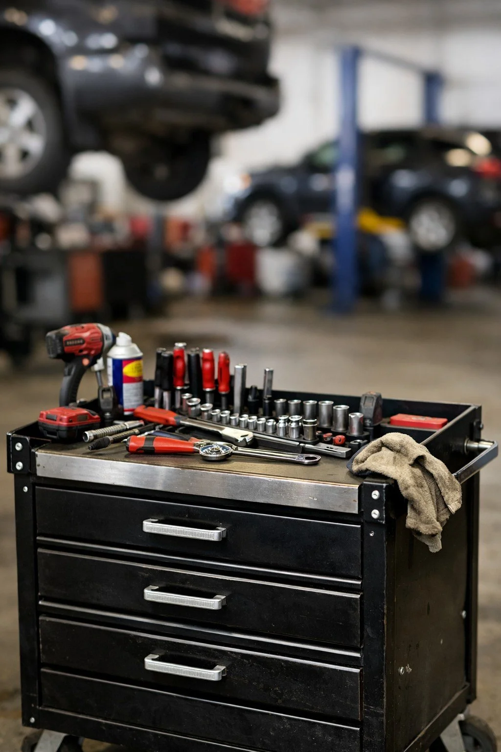 If your vehicle pulls to one side, shakes at highway speeds, or wears tires unevenly...

It's time to have your suspension checked.

We repair:

✔ Ball Joints
✔ Tie Rods
✔ Control Arms
✔ Shocks &amp; Struts
✔ Steering Components

Don't let small prob