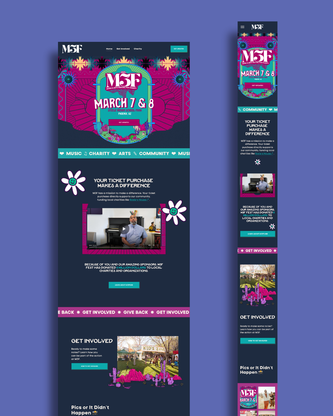 M3F Fest is back for its 21st year with a playful, inclusive and vibrant look.  