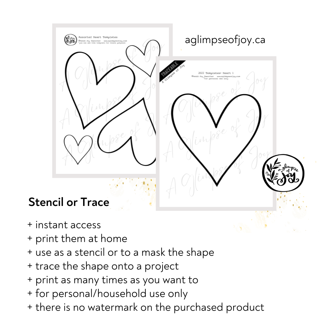 Heart Shape Template