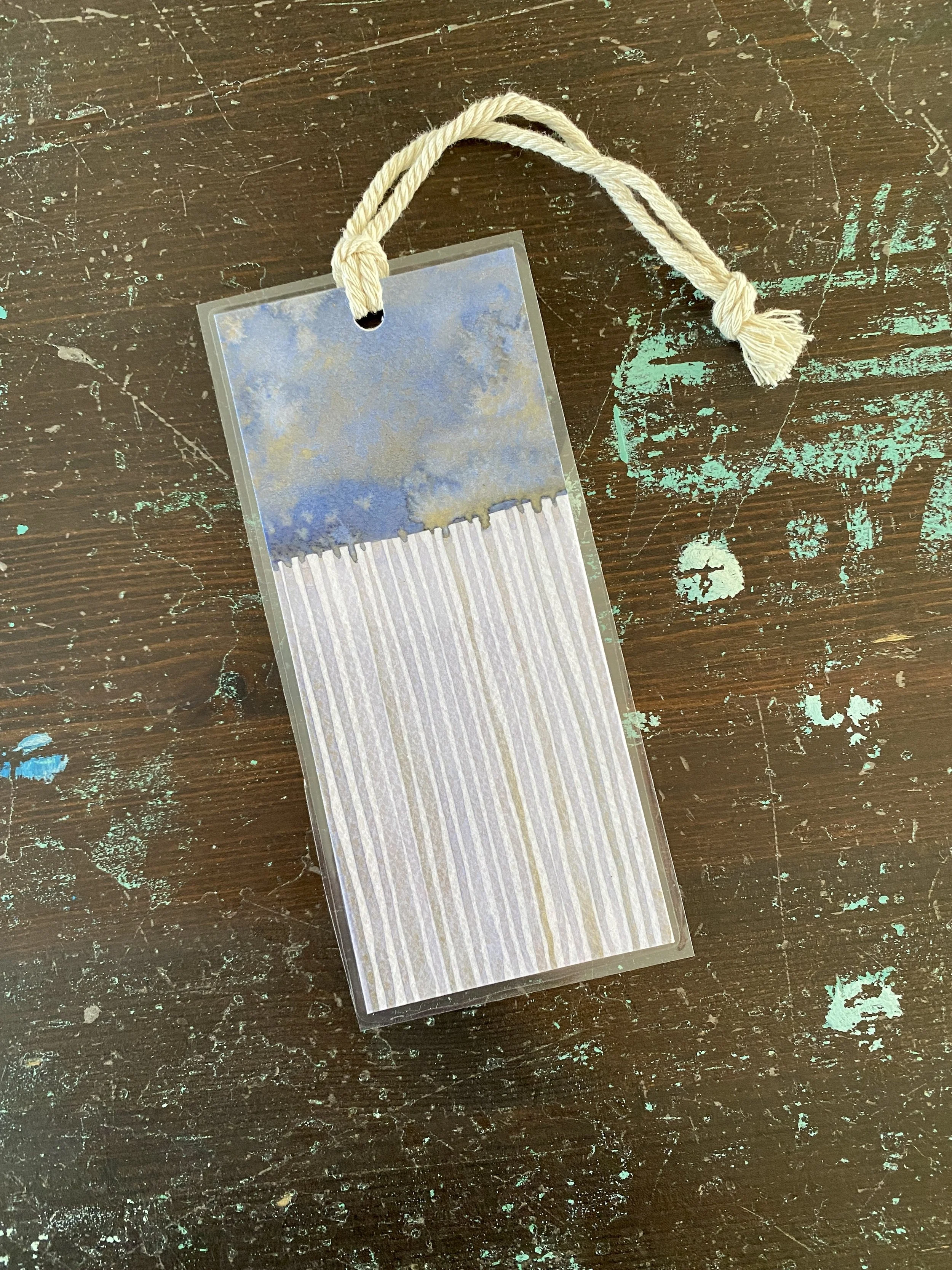 Bookmark - Blue Rain v1