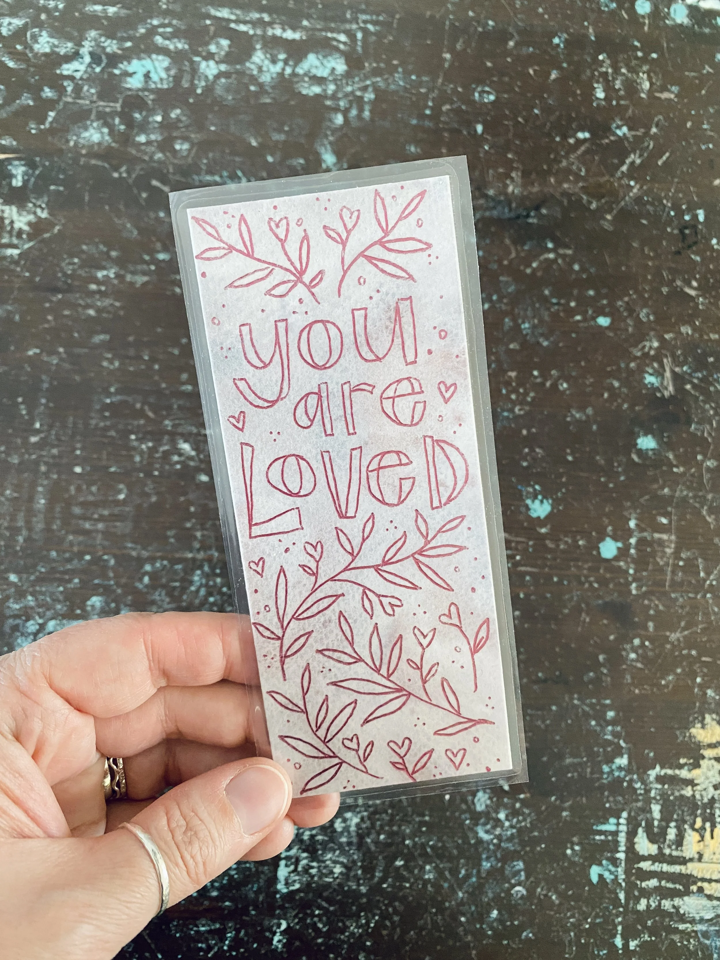 Bookmark - You Are Loved (Pink Foil)