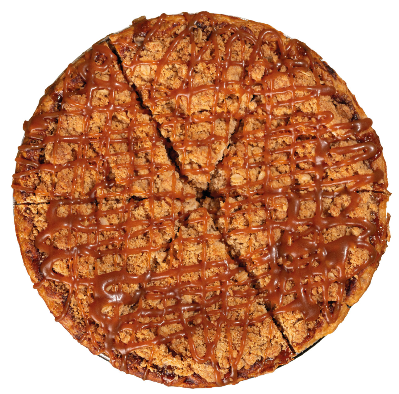 Cut-out image of Salted Caramel Apple pie