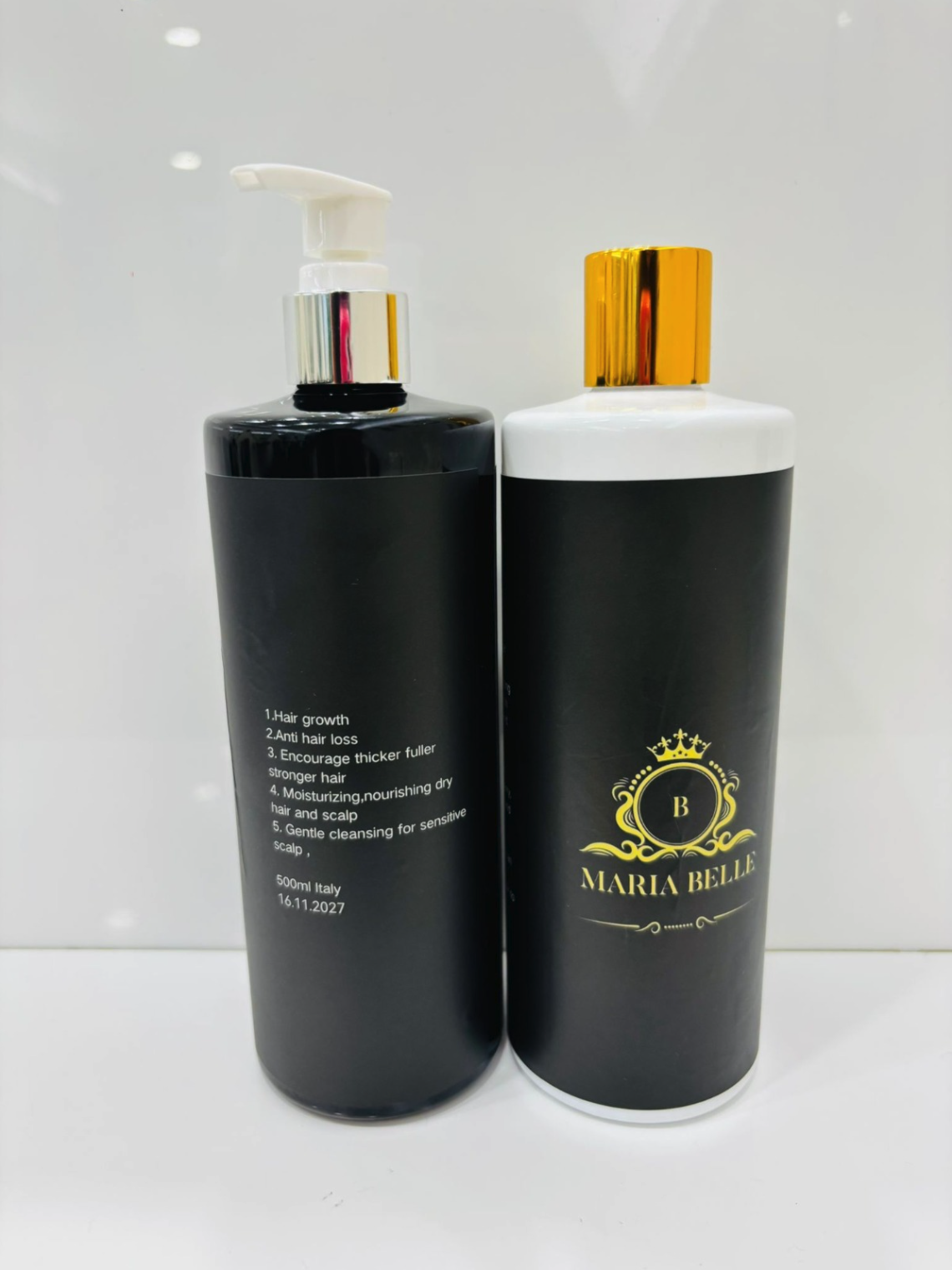Maria Belle hair shampoo and hair conditioner