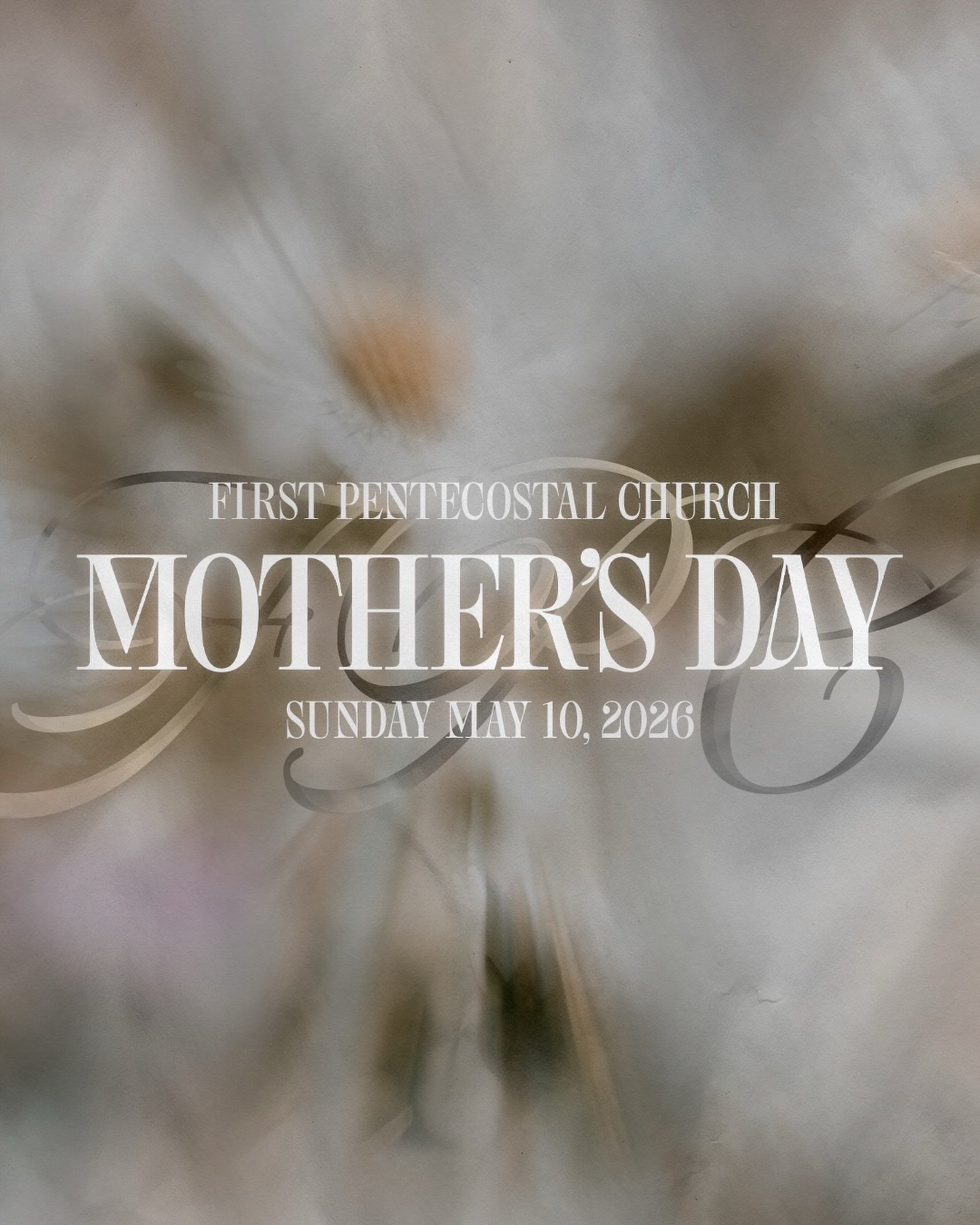Join us tomorrow at 10:30AM for Mother&rsquo;s Day at the First Pentecostal Church!🌷

We will have light refreshments and photo opportunities available before service begins. We can&rsquo;t wait to celebrate all of the amazing mothers and families w