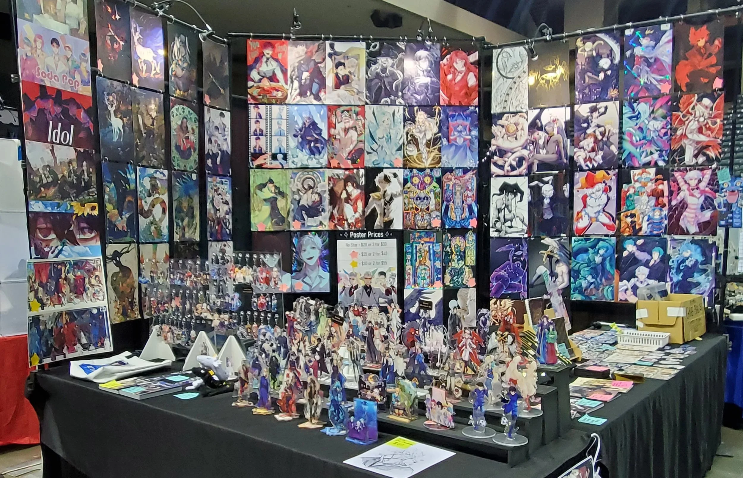 Corner Booth Setup (Anime Nebraskon 2025)