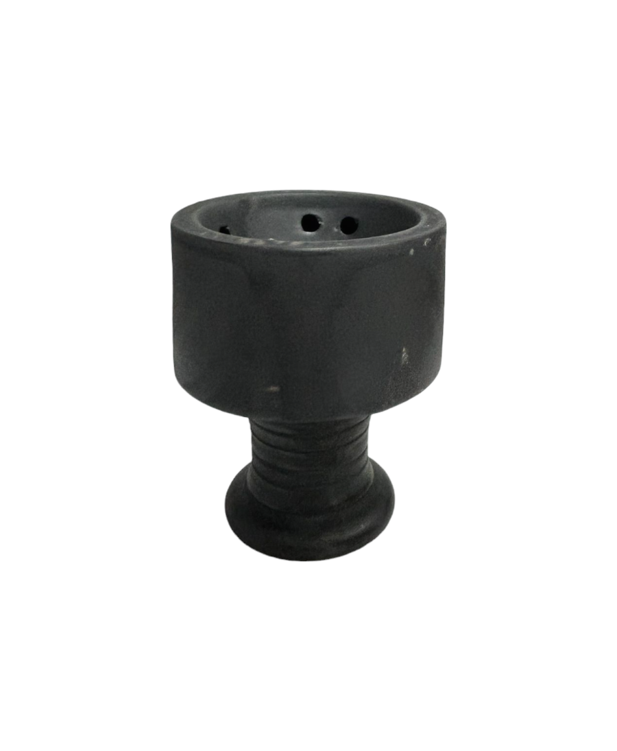 Large Black Clay Hookah Bowl