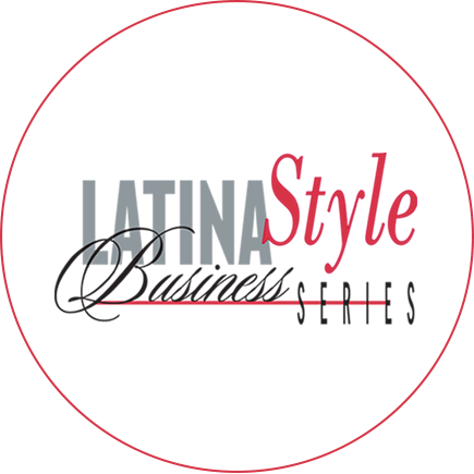 Logo with text "LATINA Style Business Series" in a circular border