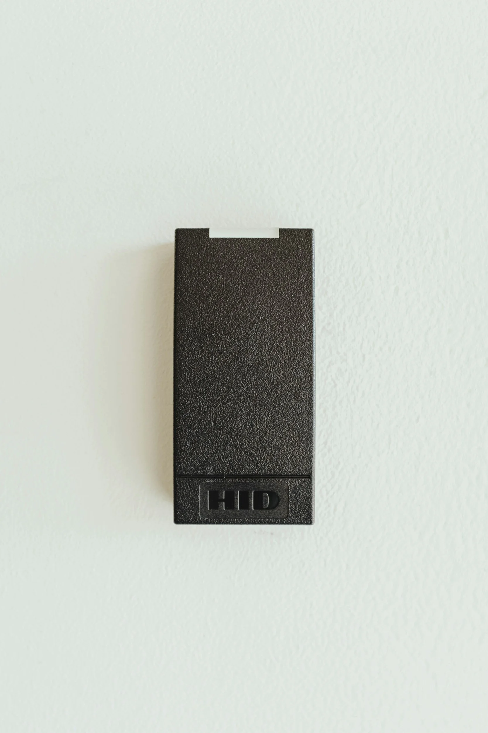HID card reader on wall