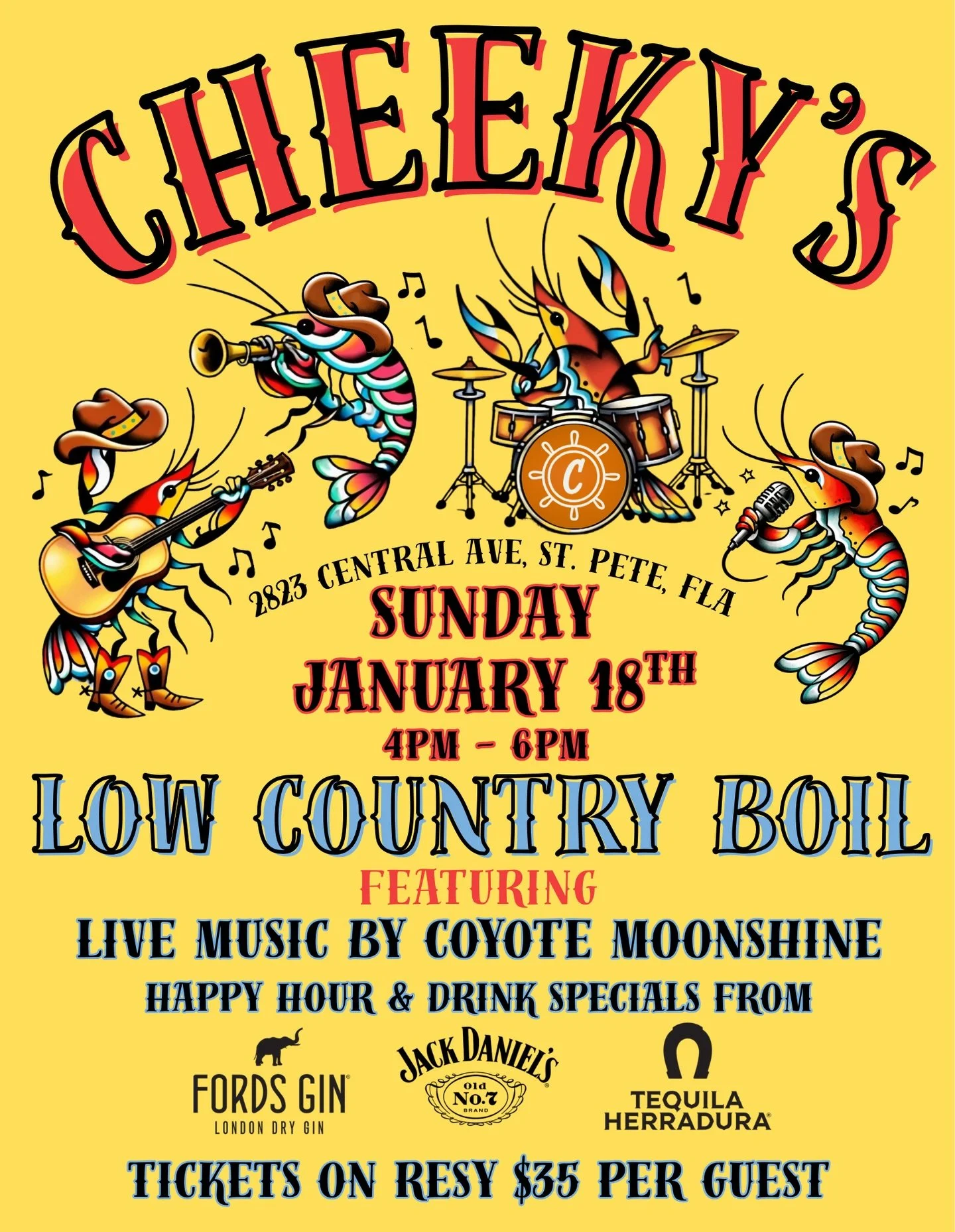 We&rsquo;re throwing a Backyard Shrimp Boil 🦐

We&rsquo;re kicking things off on Sunday, January 18 from 4&ndash;6pm with a classic Low Country Shrimp Boil in the backyard.

Your $35 ticket gets you:
〰️ Cornbread hush puppies with honey butter + gua