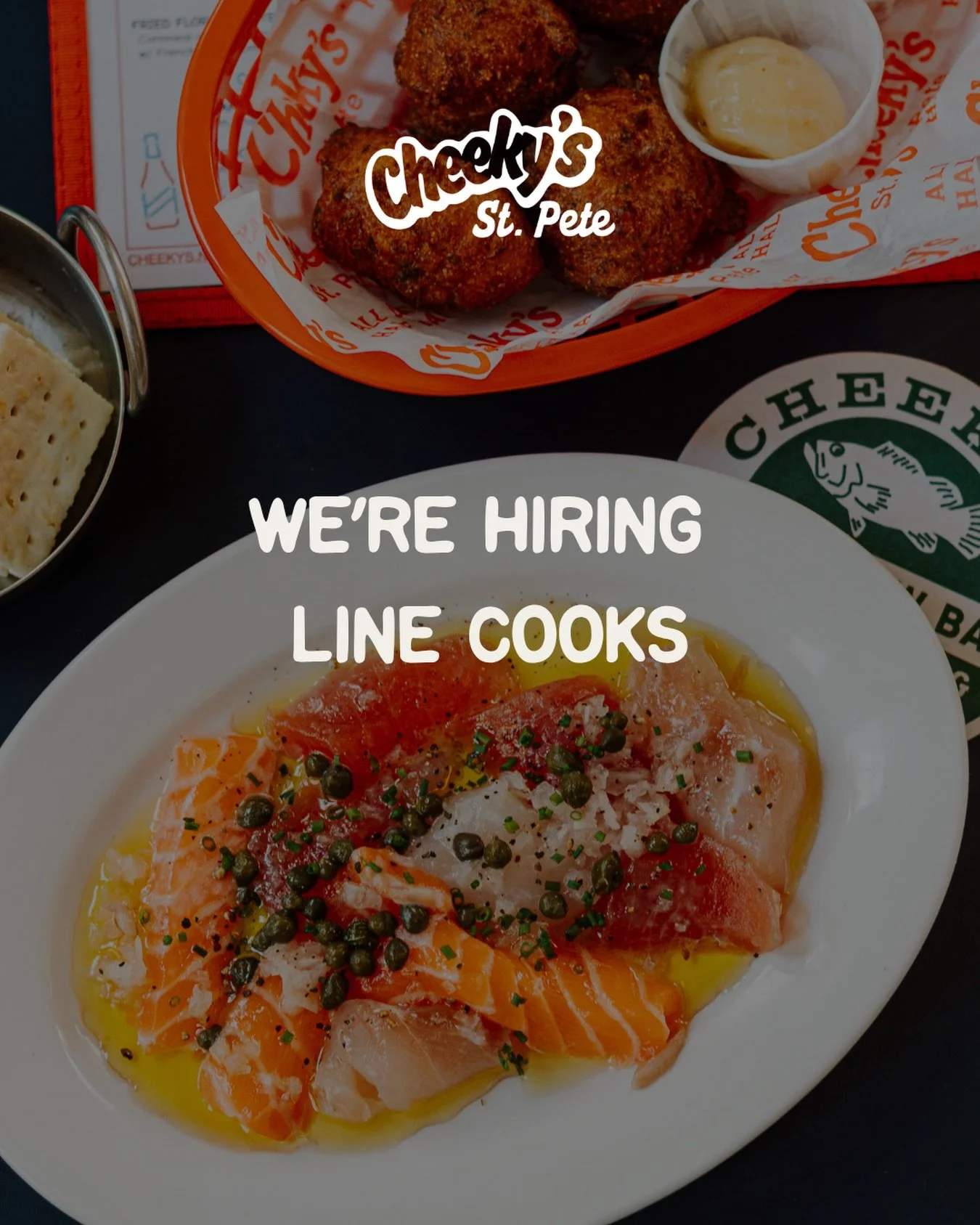 Let&rsquo;s cook together! We&rsquo;re hiring line cooks and prep cooks interested in growing with Cheeky&rsquo;s. 

Apply online and join the crew. $19-22/hr range plus tips. Link in bio or visit cheekys.net

Thank you for sharing far and wide!