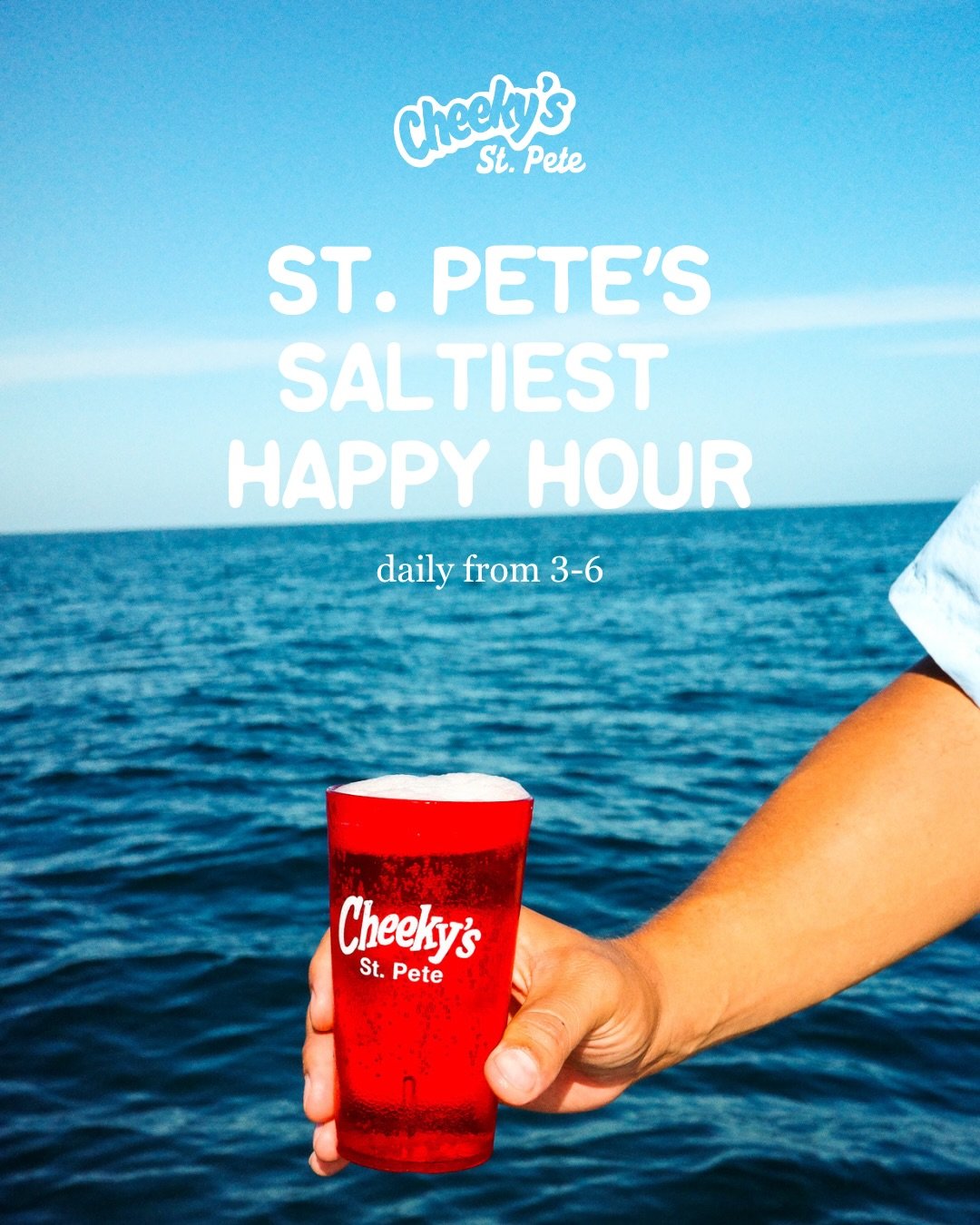 Summer Fridays start at Cheeky&rsquo;s happy hour. We don&rsquo;t make the rules.

$10 frozen cocktails, $1.50 oysters, $10 martinis, raw bar towers, cheeseburgers, and oyster shooters waiting for you every day from 3&ndash;6 🍤🦪🍸
