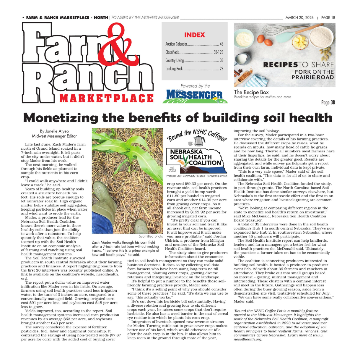 Monetizing the benefits of building soil health