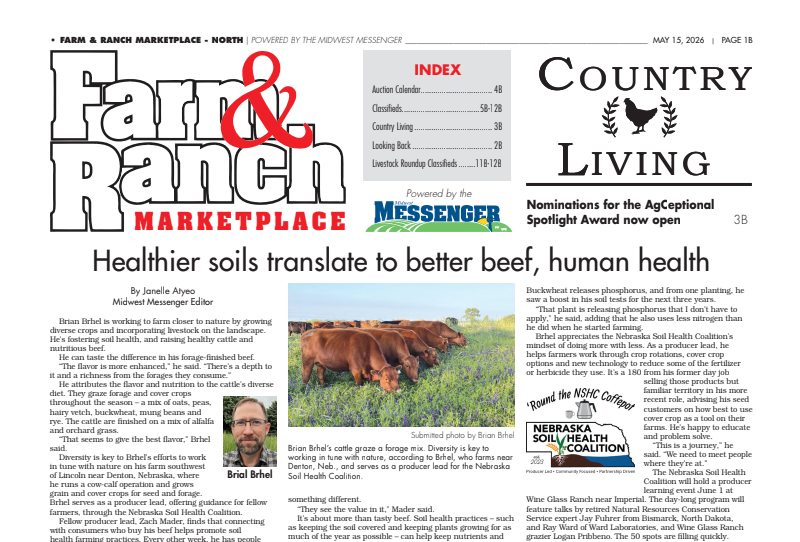 Healthier soils translate to better beef, human health
