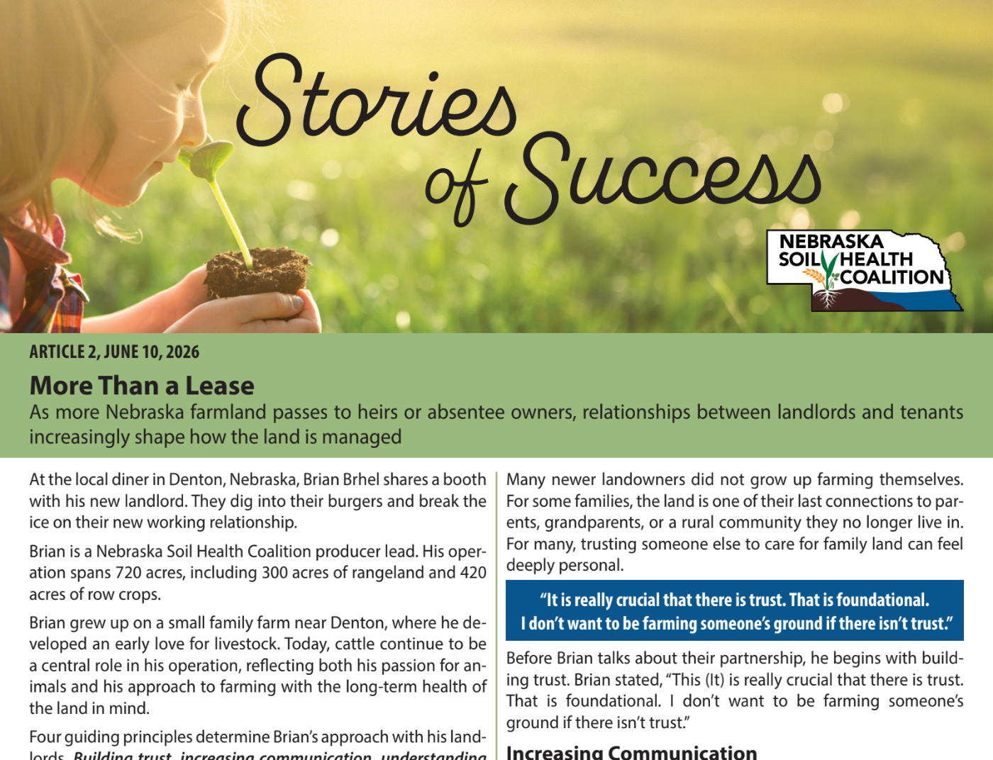 More than a Lease: Stories of Success