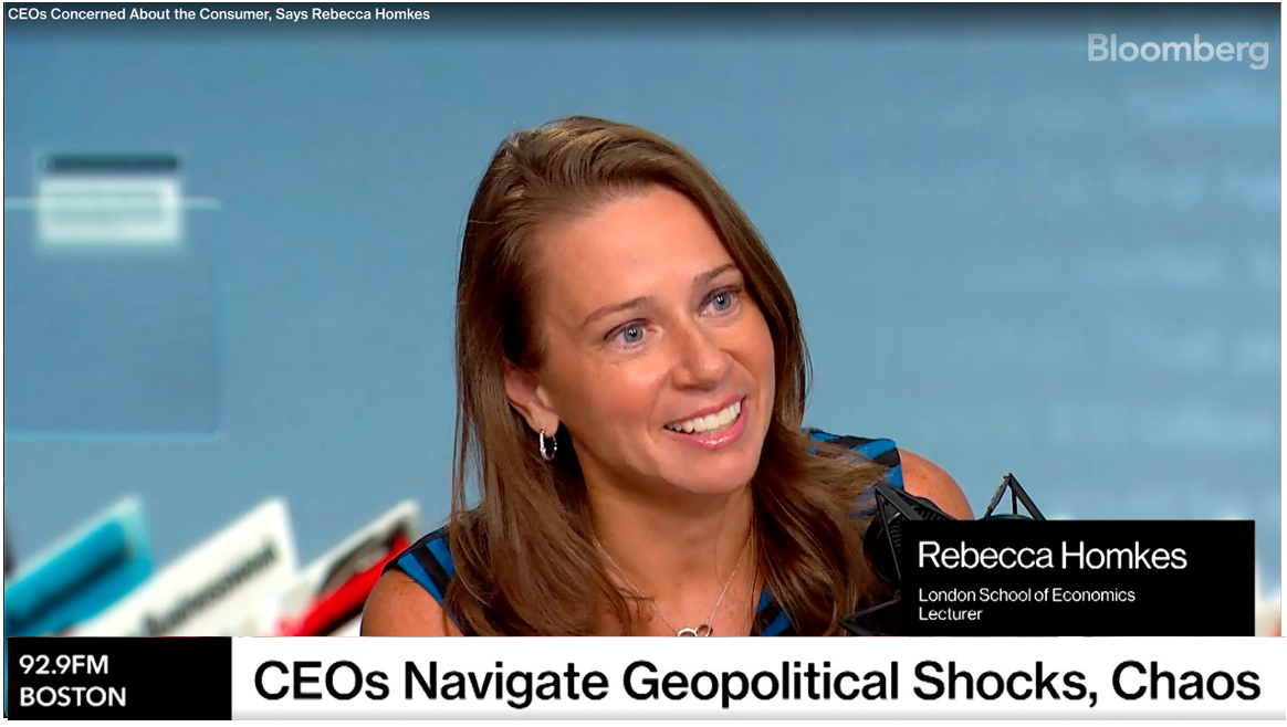 Bloomberg: CEOs are concerned about the consumer