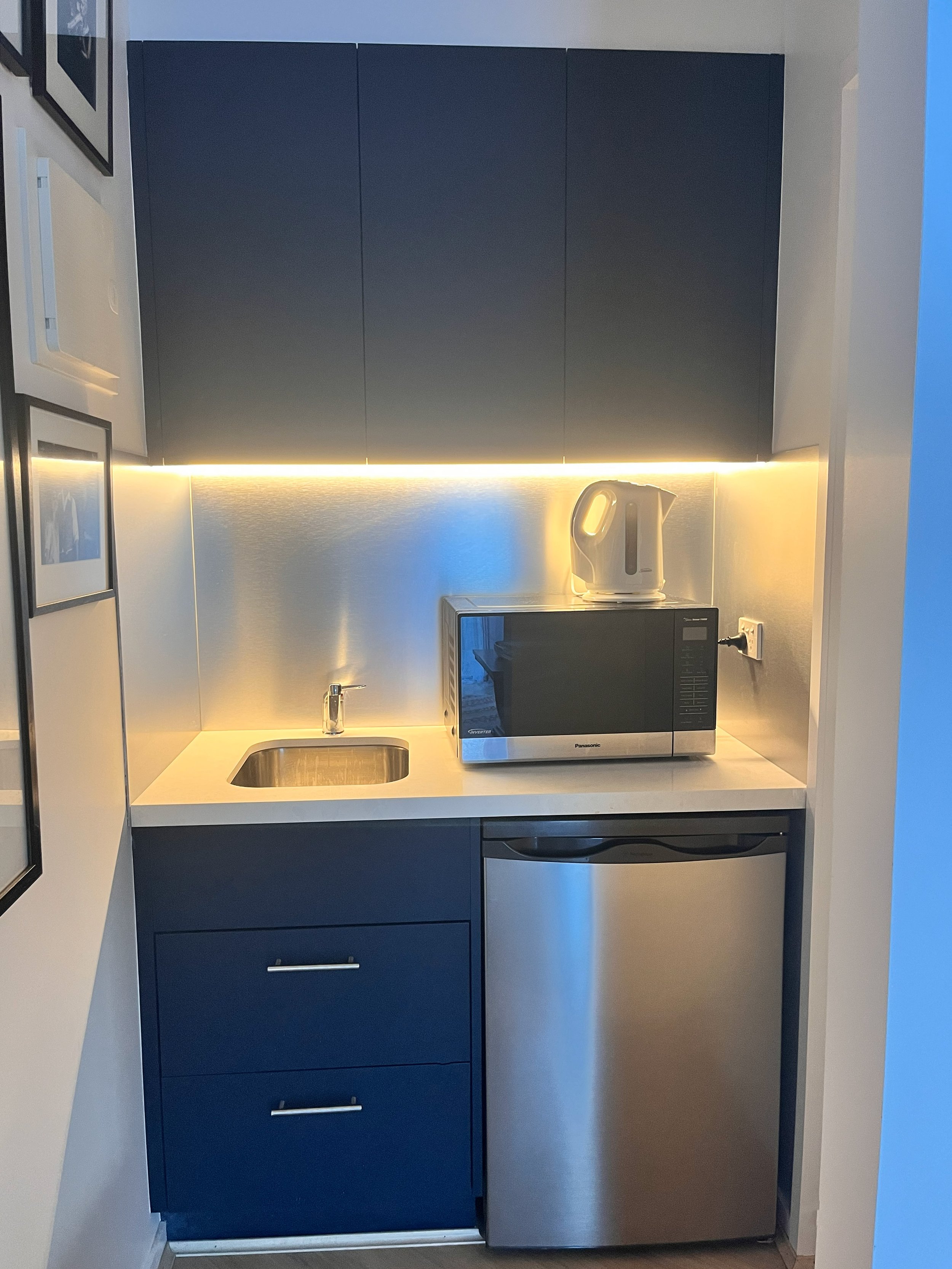 Kitchenette in studio space