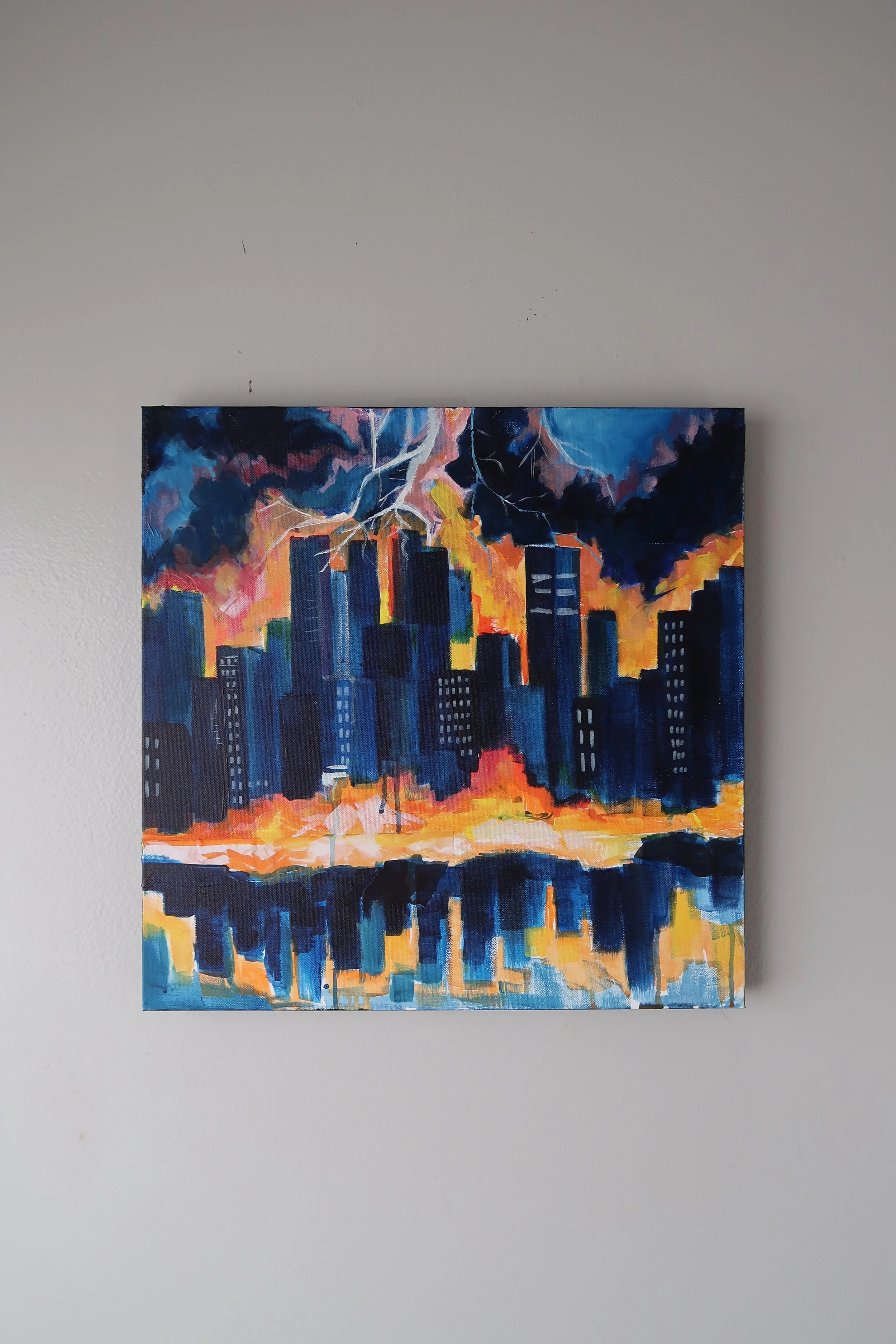 Burning Skies -  Oil Painting on Gallery Canvas