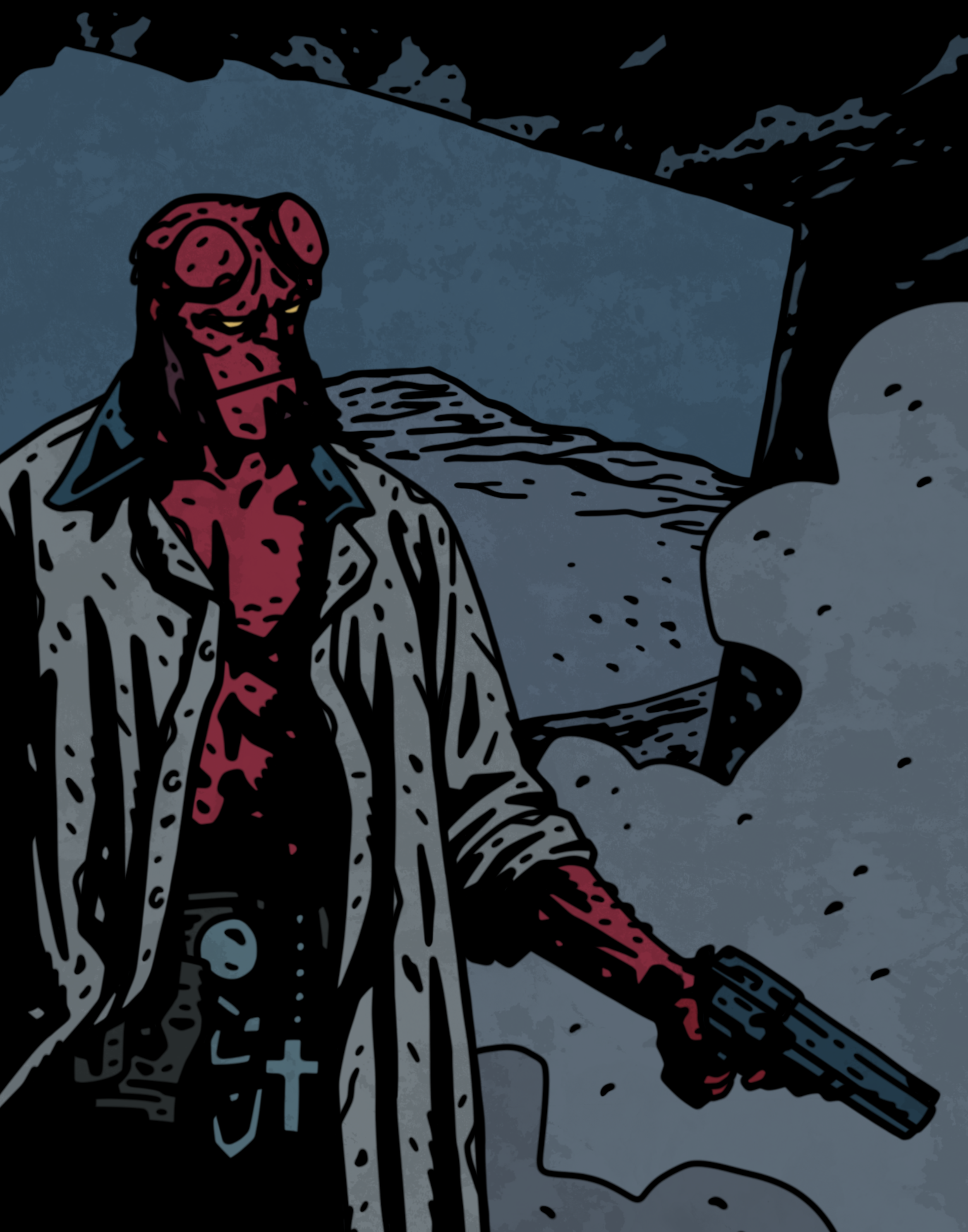 Hellboy #1  by BruceyMako (11" x 14")