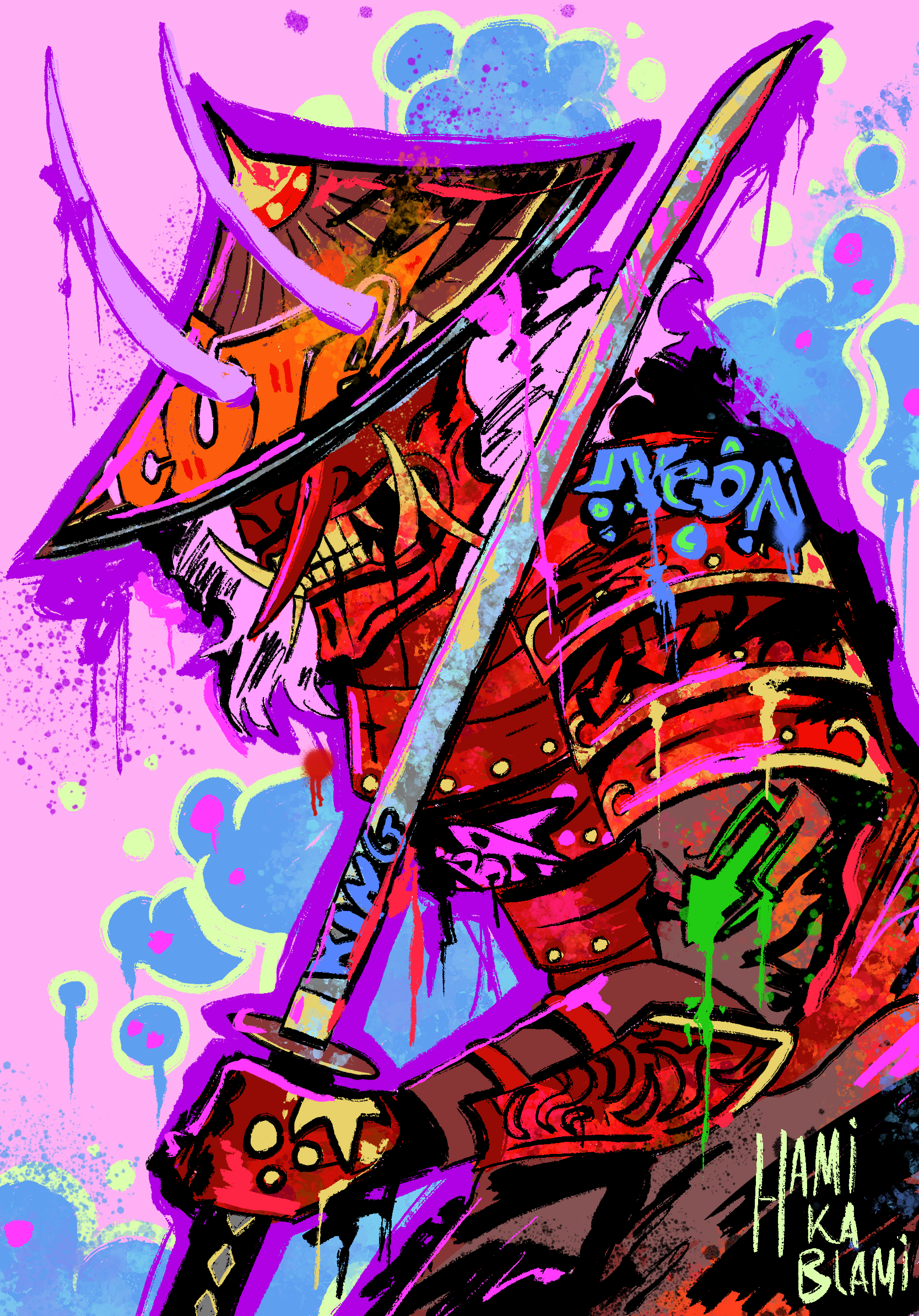 Graffiti Samurai by Hamikablami (12