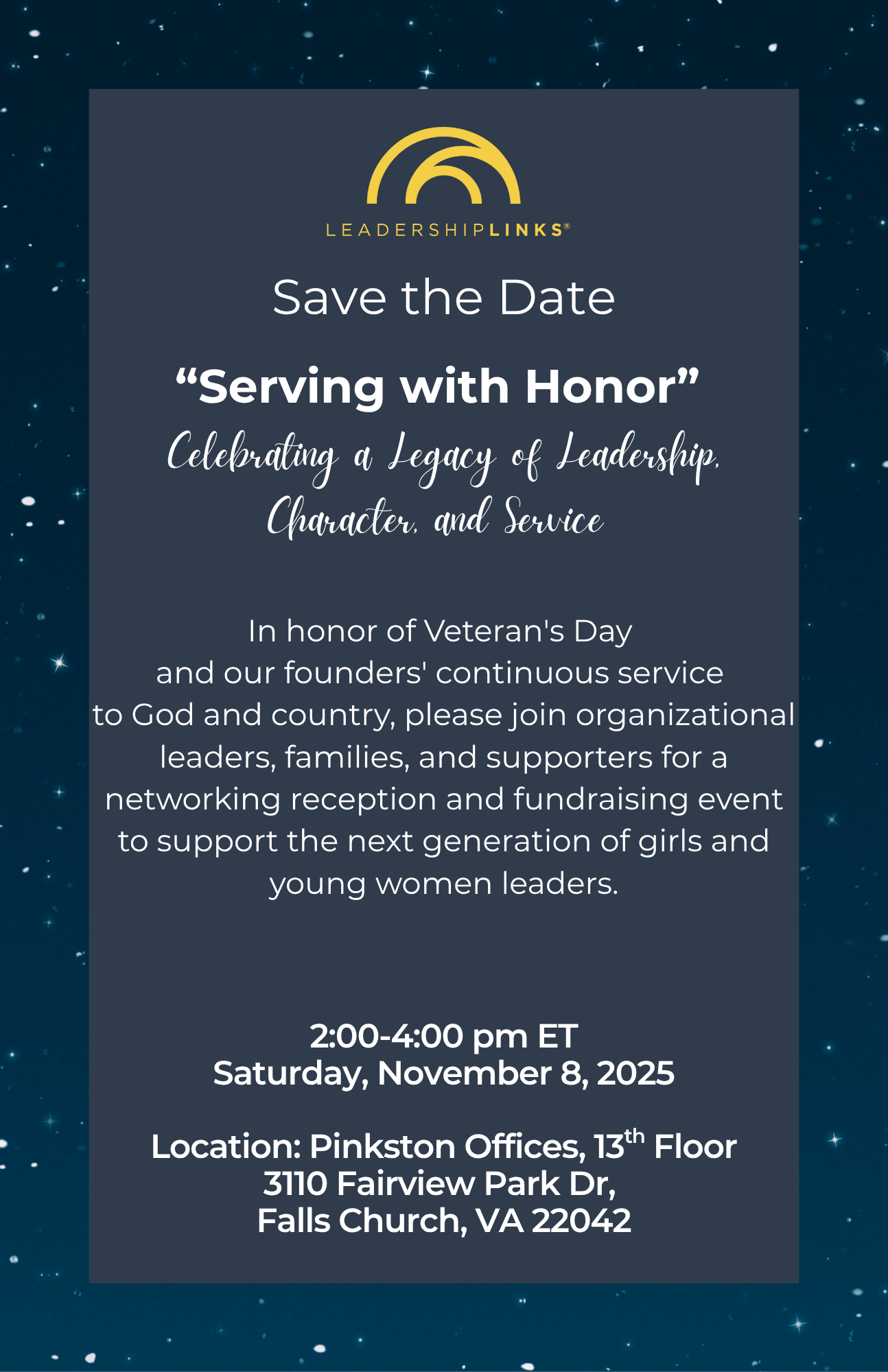 Serving with Honor: Celebrating a Legacy of Leadership, Character, and Service
