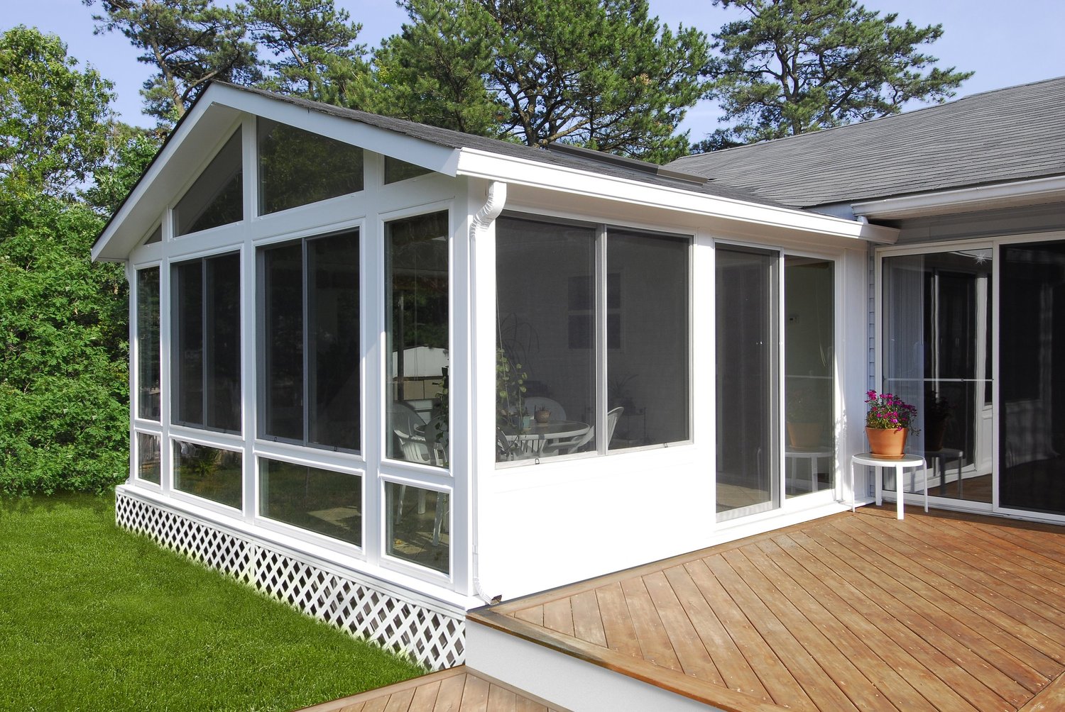 Cathedral sunroom enclosure
