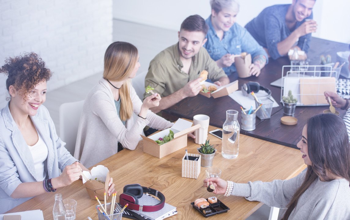 In a disconnected society, sharing meals at work can bring people together