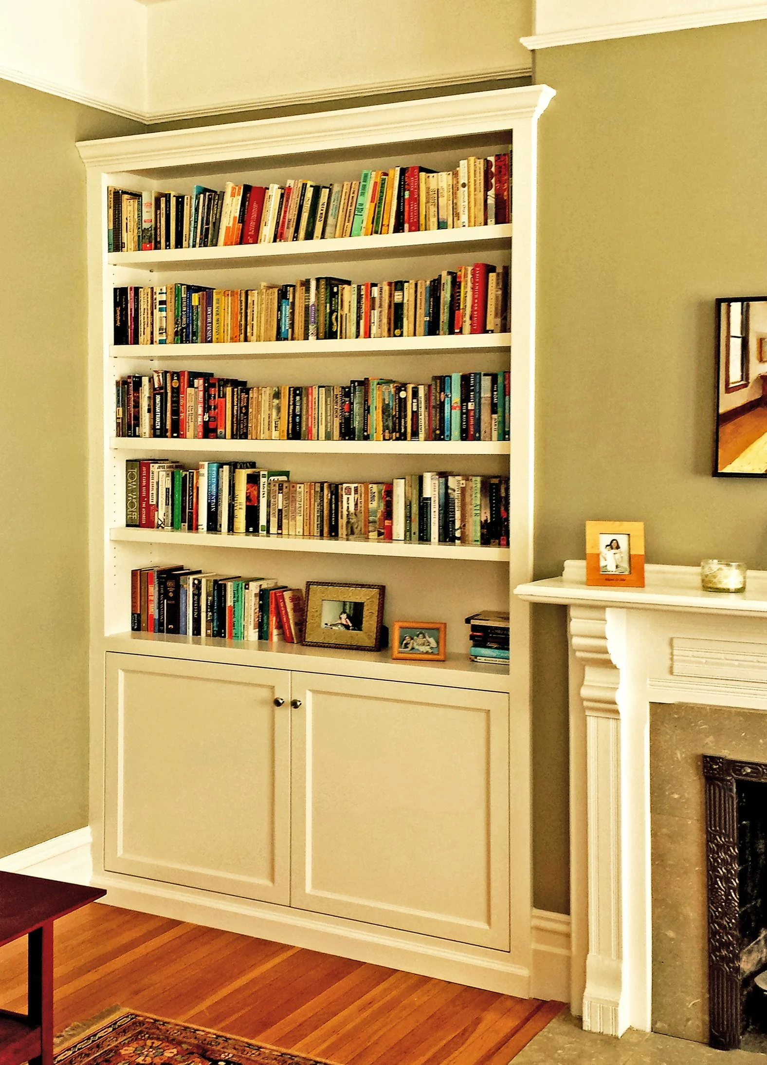 Fireplace Nook Custom Cabinet