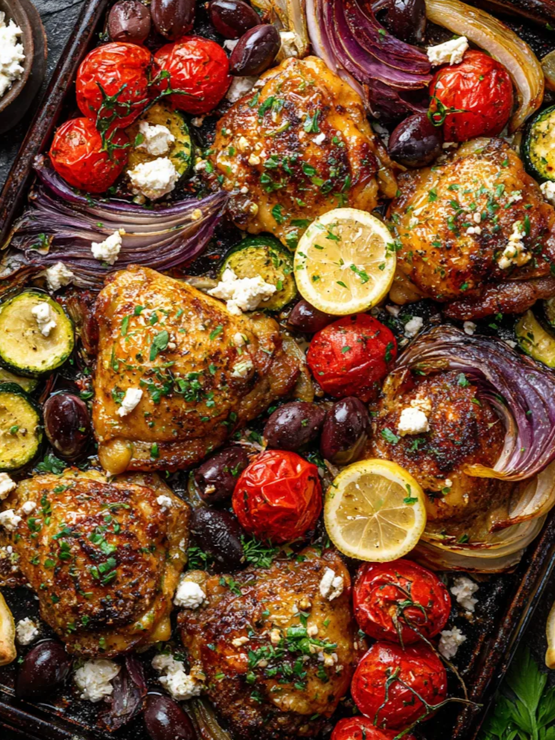 Greek Chicken Tray Bake